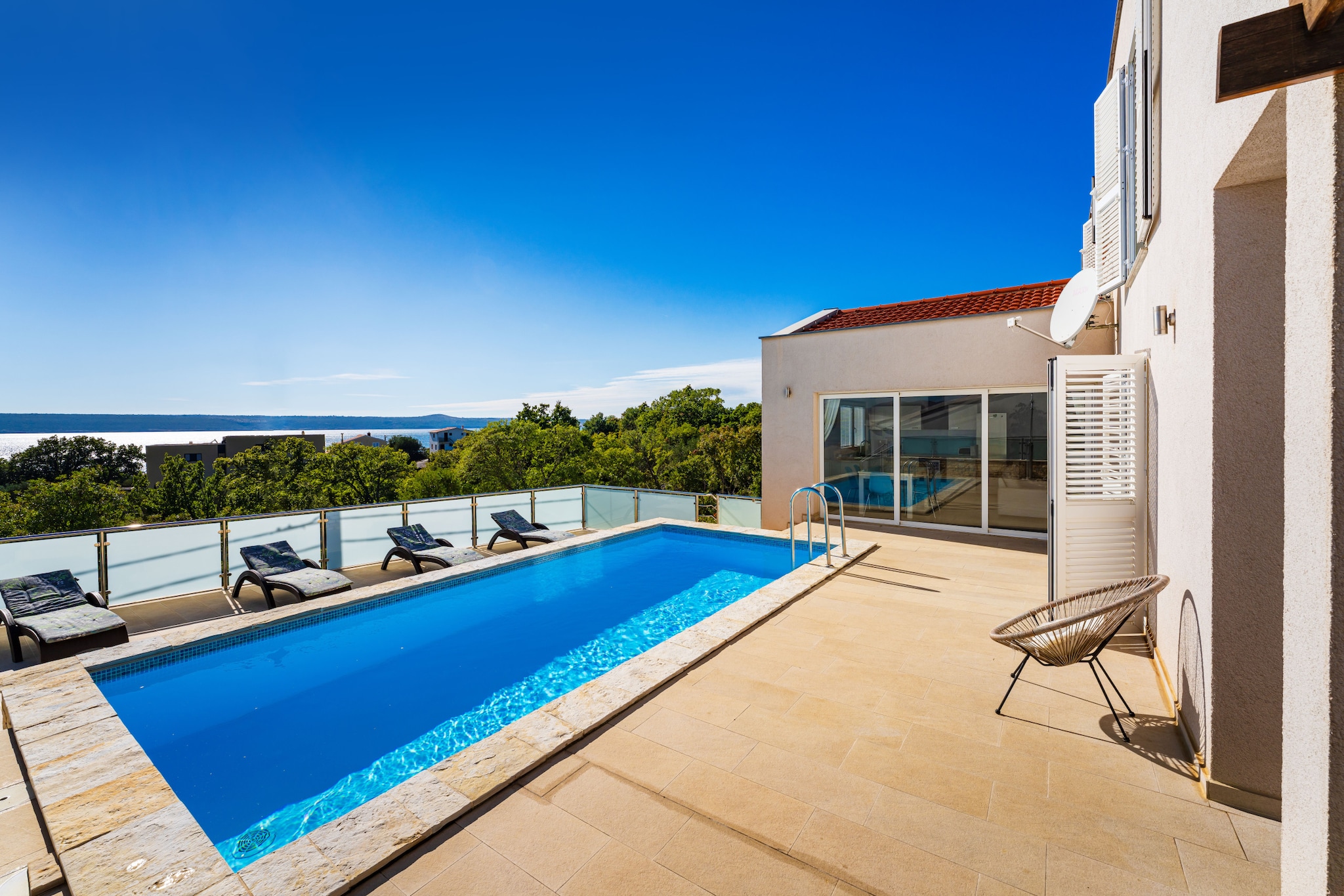 Sea view Villa Anpero-Schwimmbad