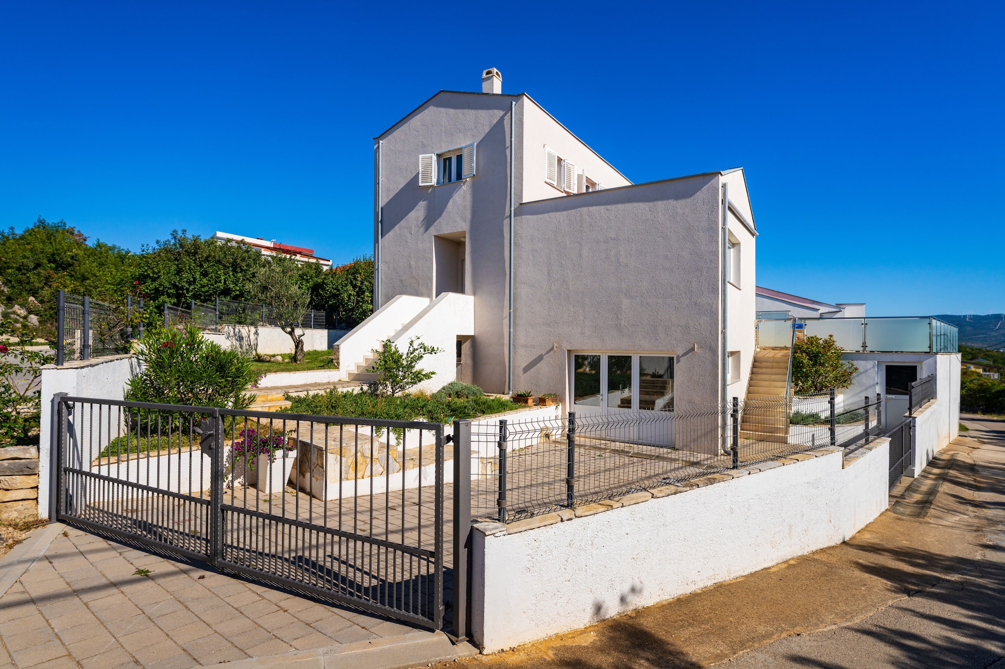 Sea view Villa Anpero-Außenbereich Sommer