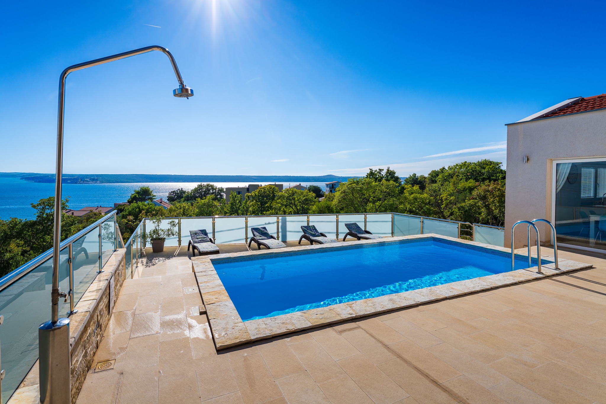 Sea view Villa Anpero-Schwimmbad