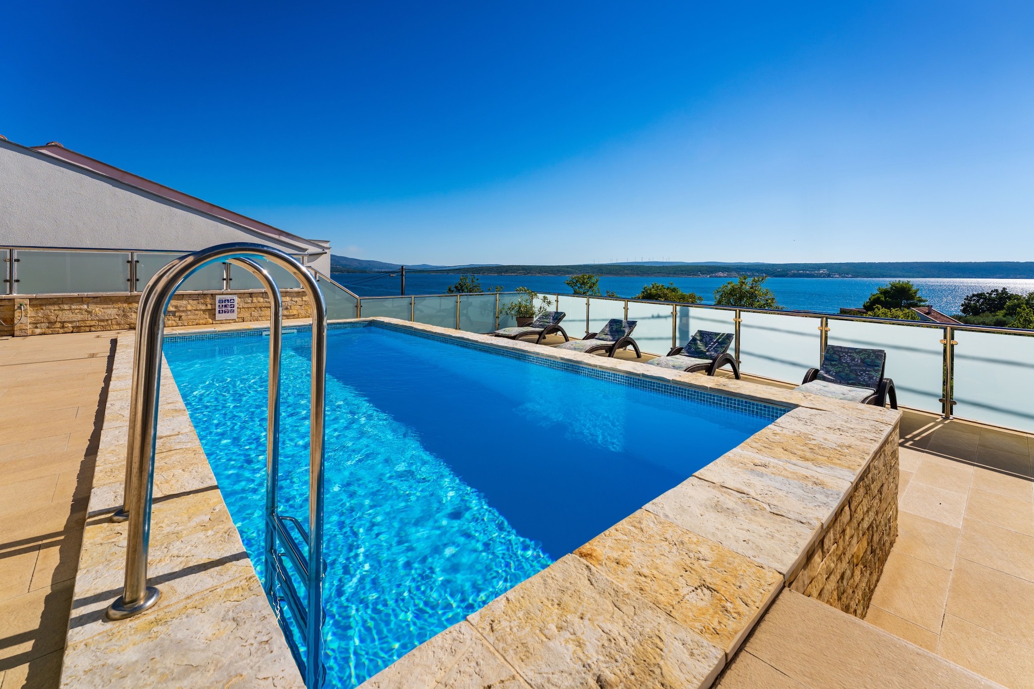 Sea view Villa Anpero-Schwimmbad