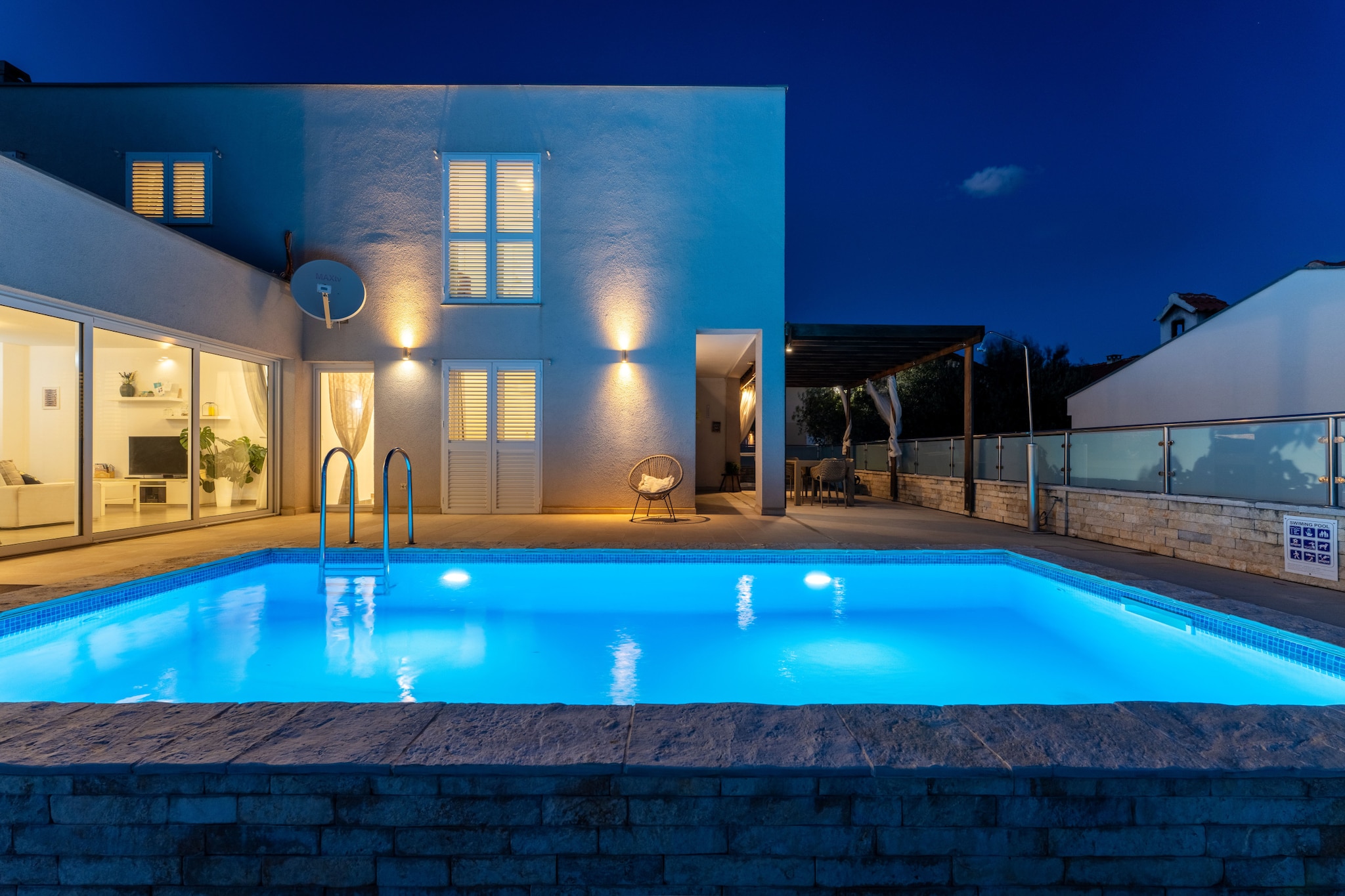 Sea view Villa Anpero-Schwimmbad