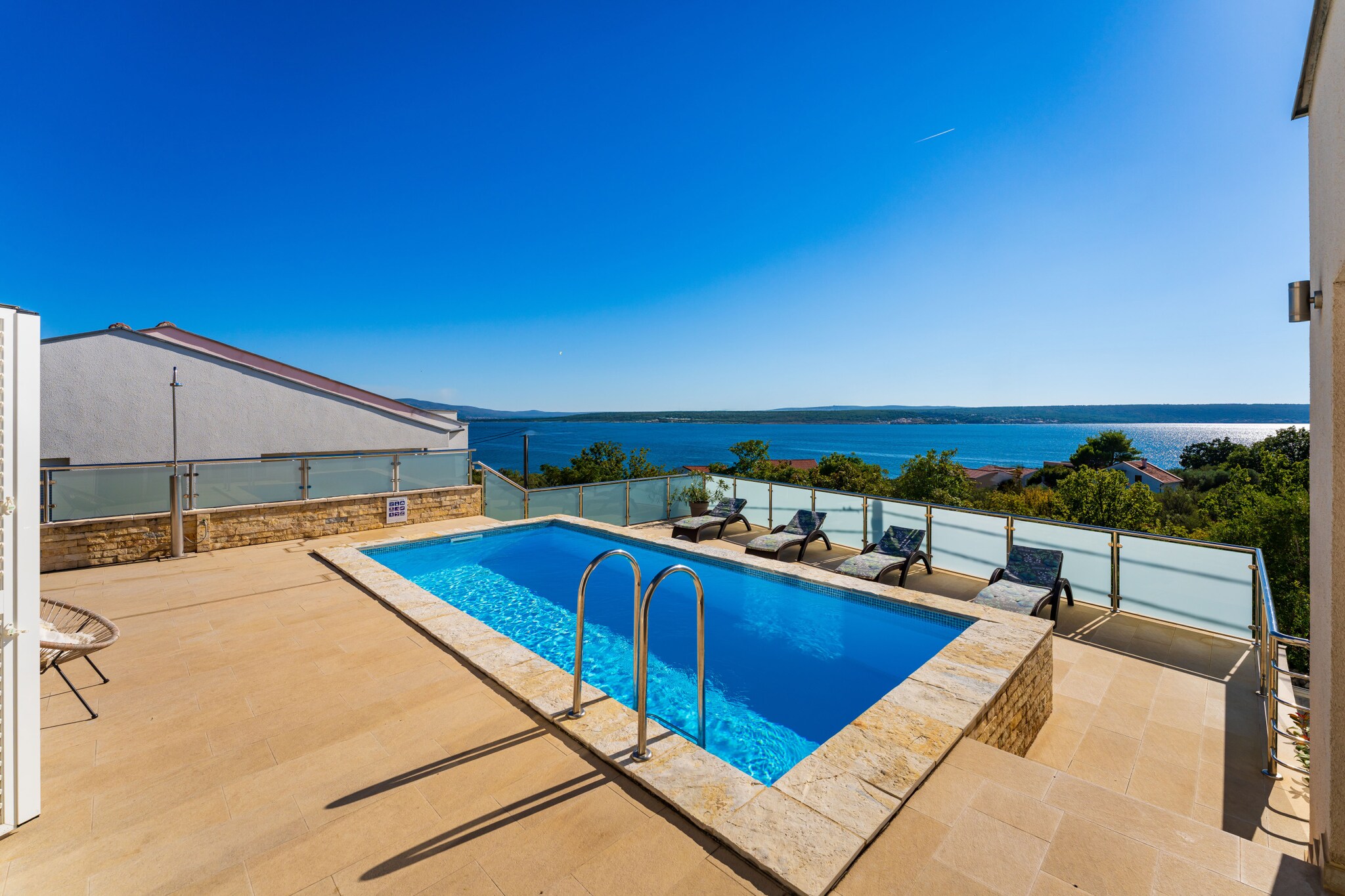 Sea view Villa Anpero-Schwimmbad