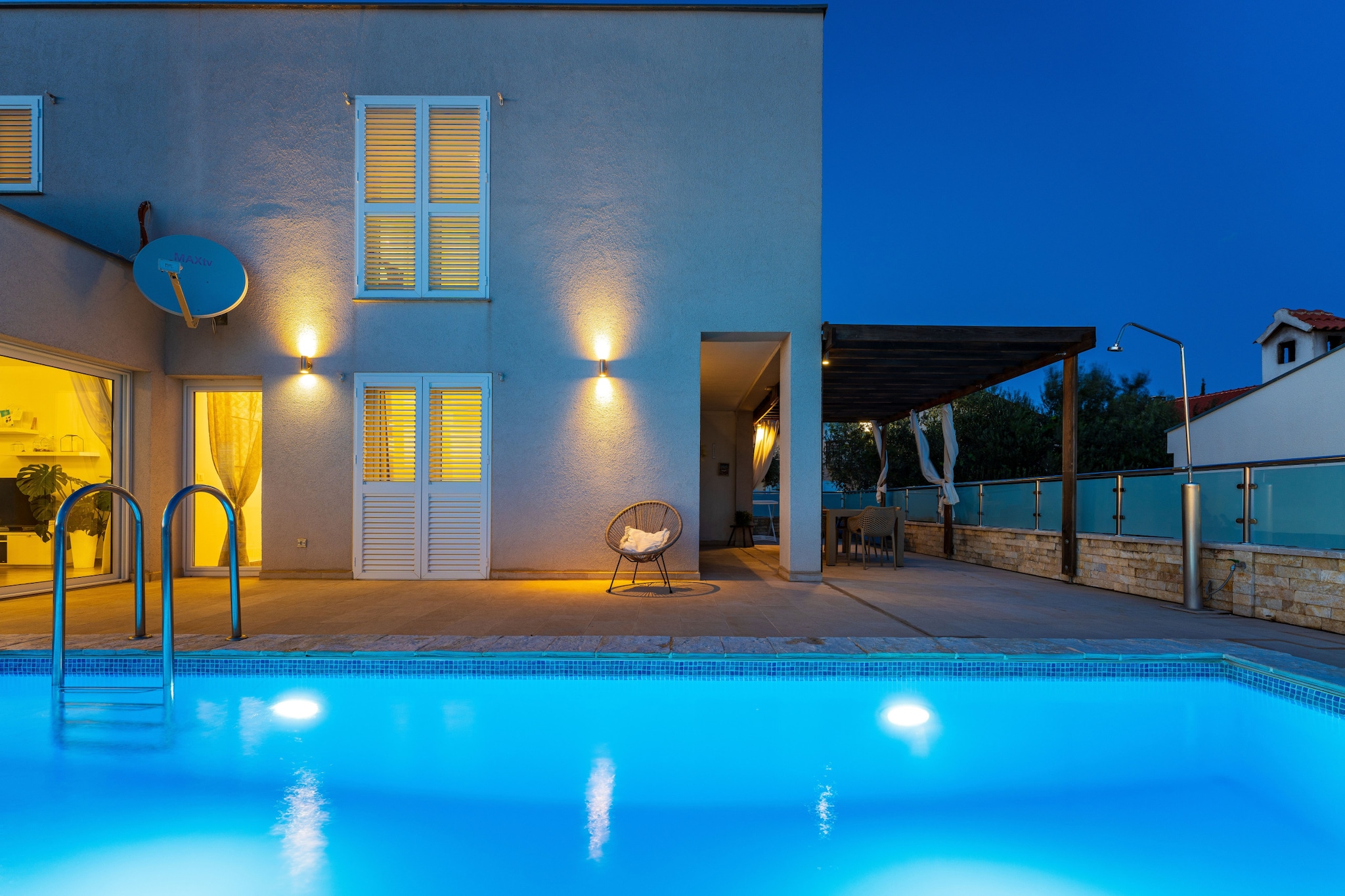 Sea view Villa Anpero-Schwimmbad