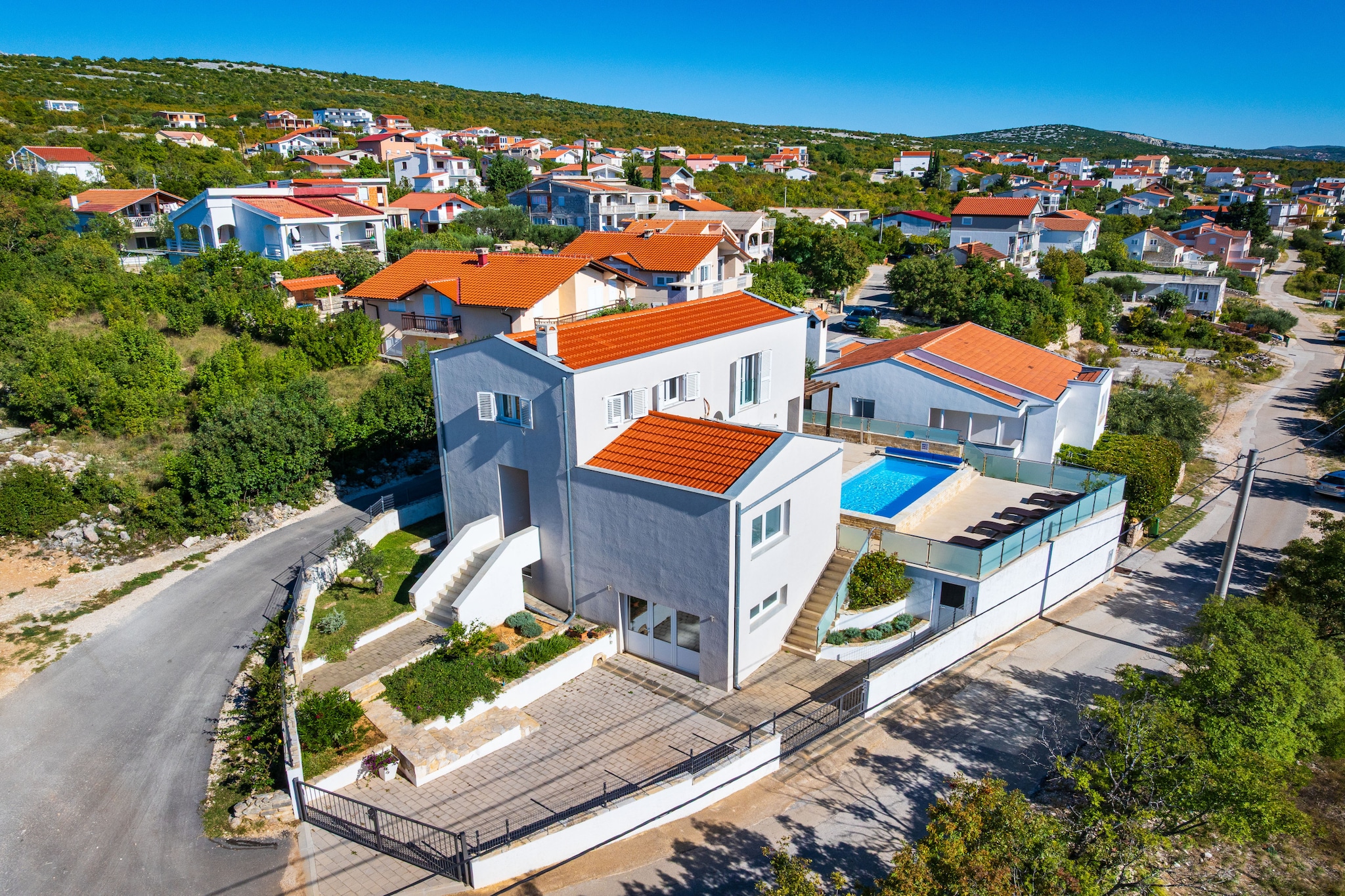 Sea view Villa Anpero-Gebiete Sommer 20 km