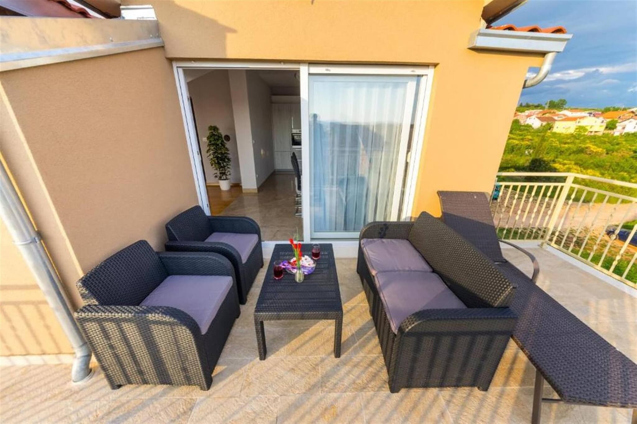 Penthouse apartment Zadar-Terrasse / balcon