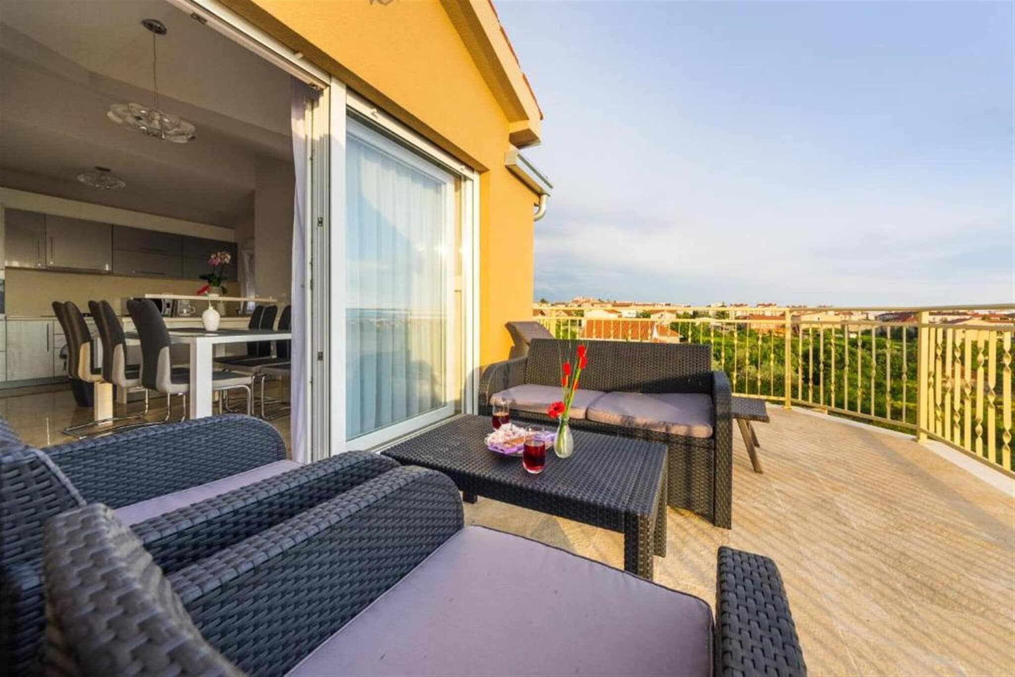Penthouse apartment Zadar-Terrasse / balcon