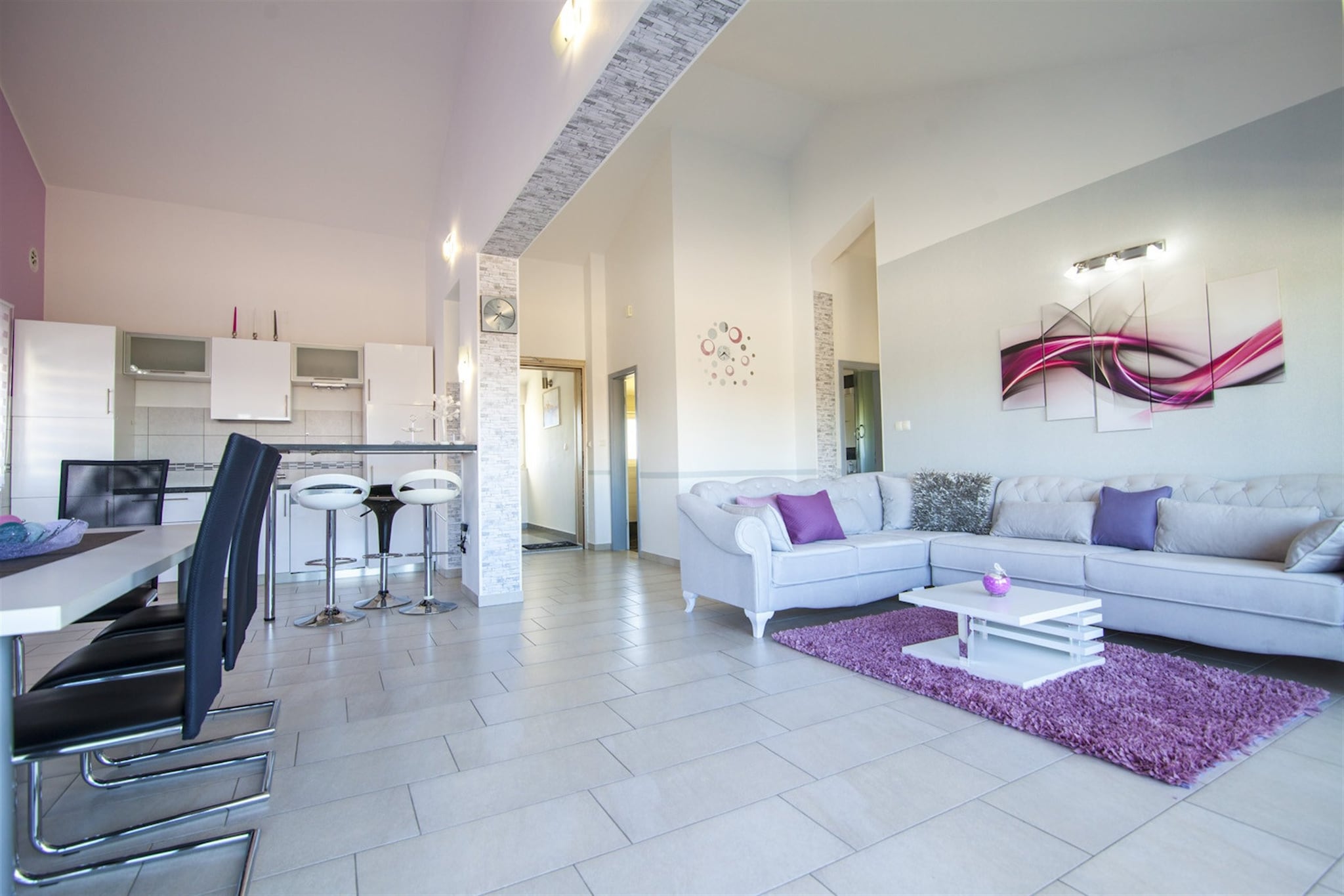 Sea view Villa Brodarica-Wohnzimmer