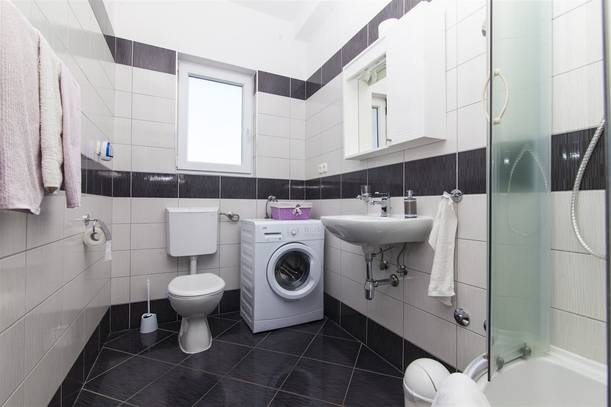 Sea view Villa Brodarica-Badezimmer