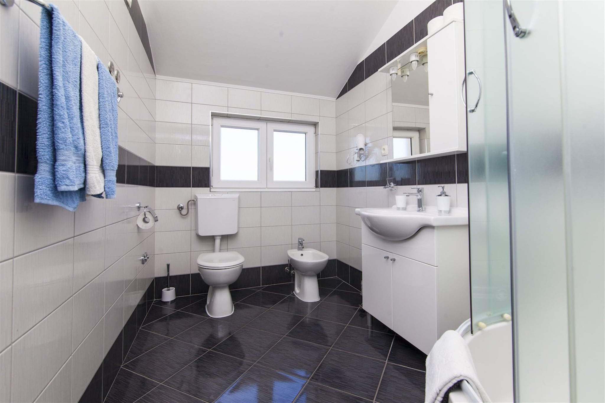 Sea view Villa Brodarica-Badezimmer