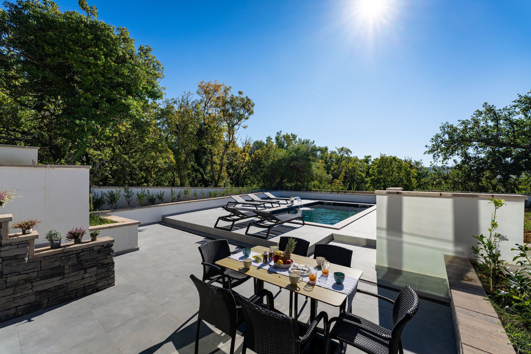 Sea view Villa Senti-Zwembad