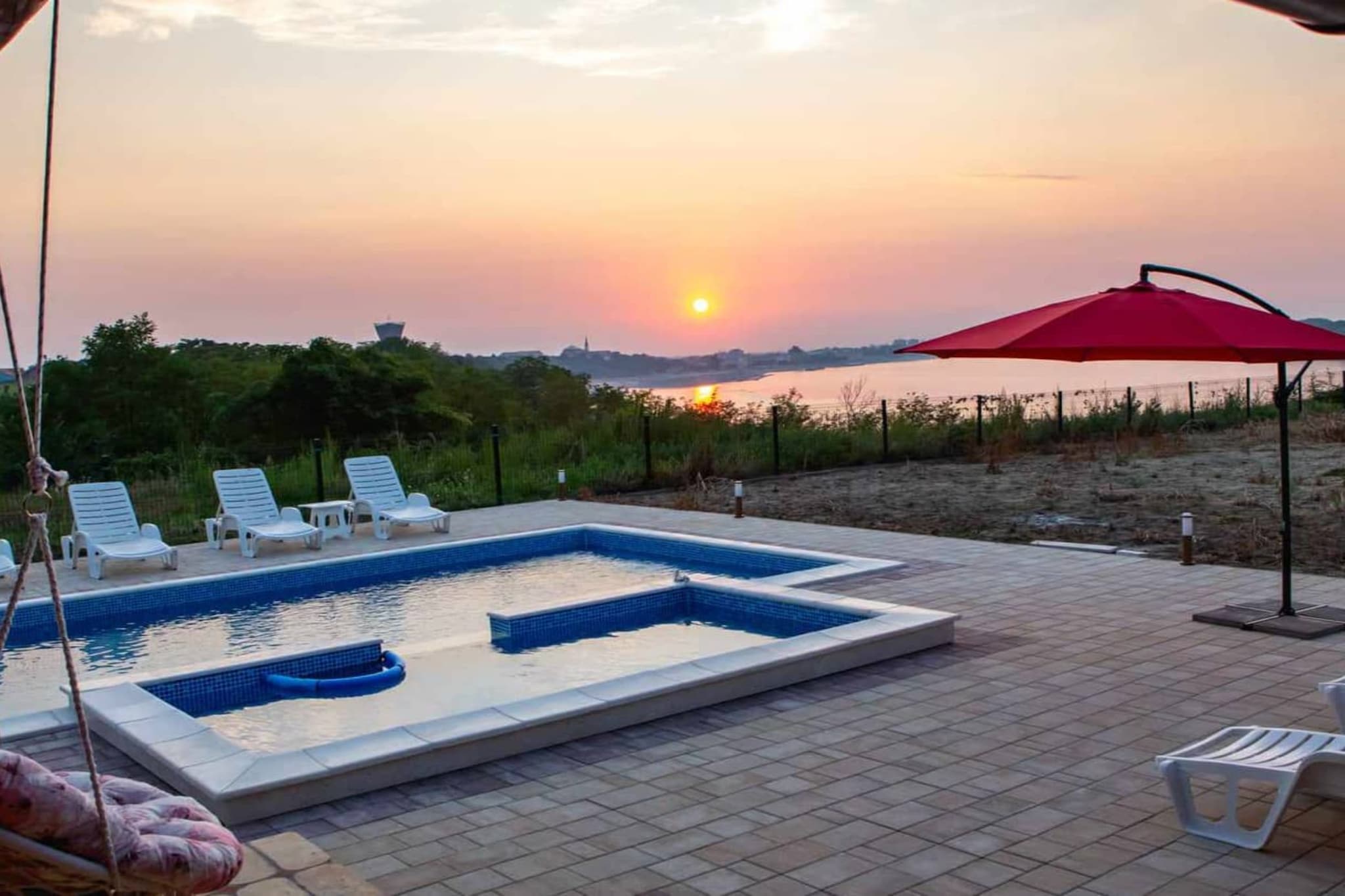 Wooden House Vučedol - Four bedroom villa-Piscine