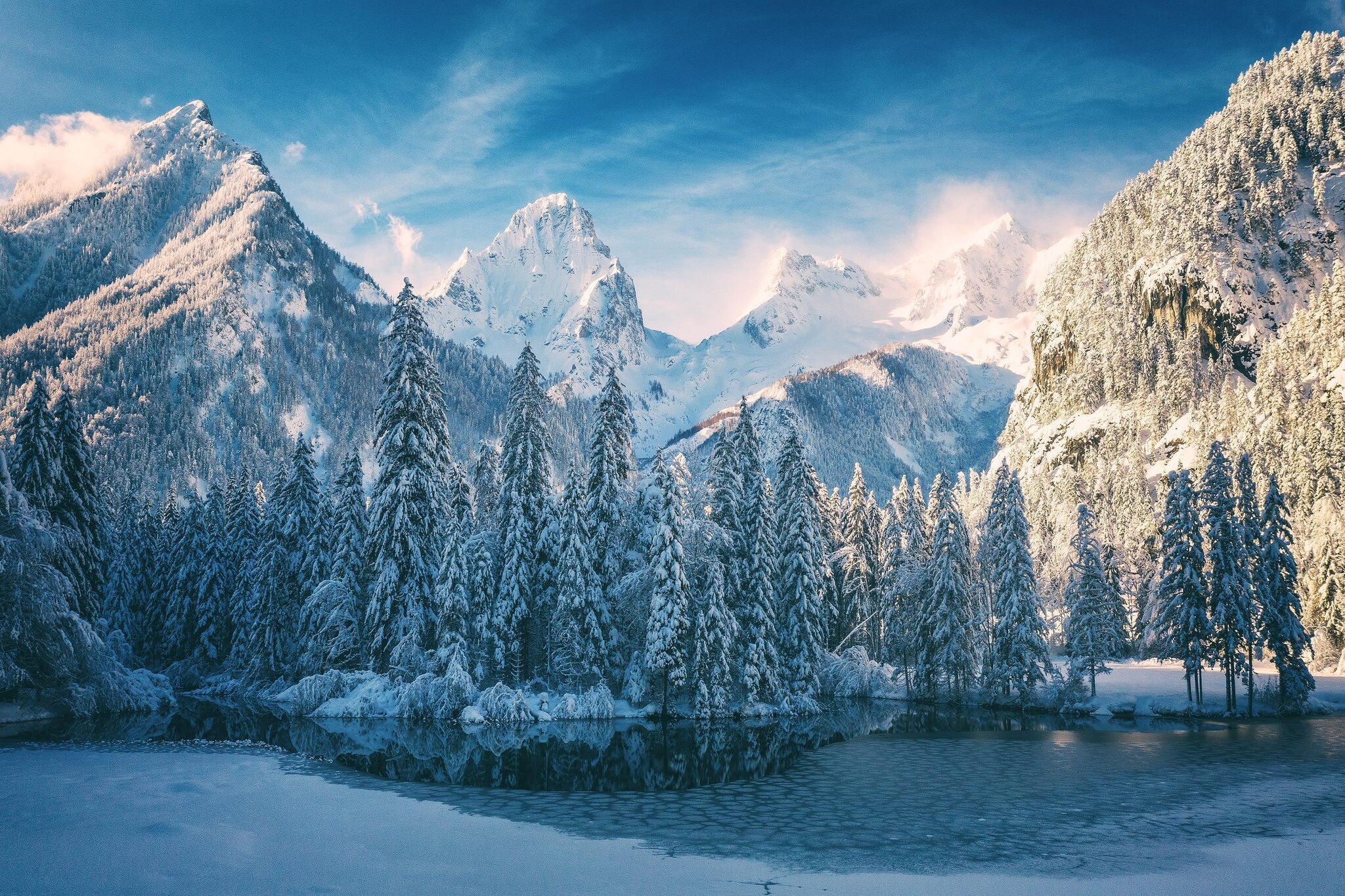 Almsee-Gebied winter 5km