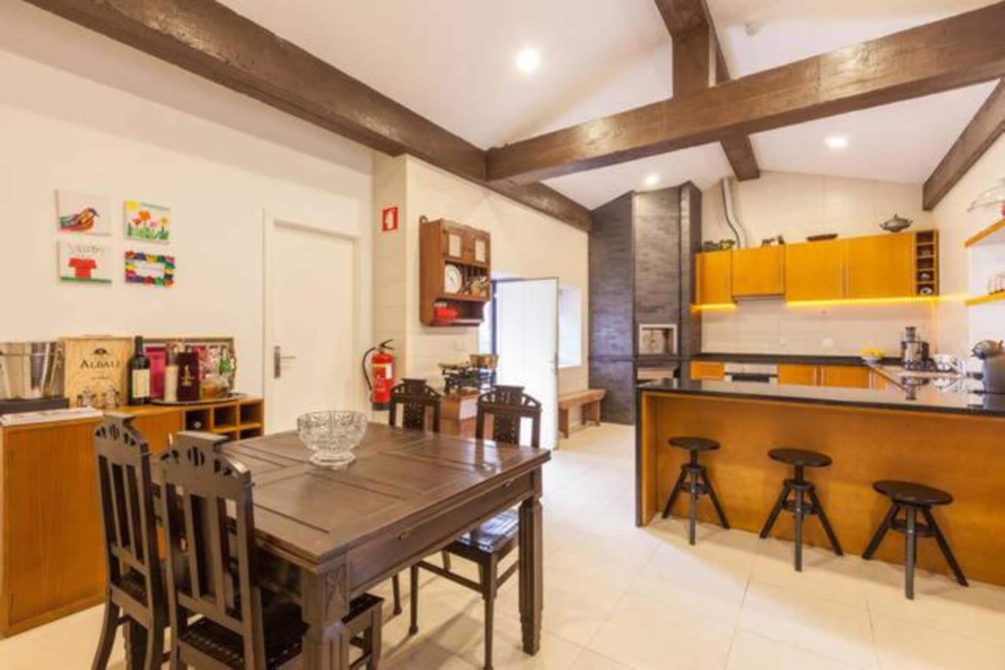 "For couples craving a relaxing escape in the countryside, this suite at Casa da Ventozella offers the perfect environment to unwind, recharge and pamper themselves with slow-paced luxury. This country house stands in the scenic green hills near the old town of Penafiel, Portugal.

The space offers a lot of activities for couples to share experiences, such as live performances, themed dinners, and bike tours. In case you want more, rent a bike, explore the historic architecture of Penafiel, have a romantic picnic setup in the green hills, or take a long drive and end up in the Douro for an amazing wine tasting session.

Returning to the room after an eventful day, you’ll find yourself cozying up in a spacious bedroom with a double bed.  Even though it is an old manor house, it comes equipped with many modern amenities – Wi-Fi, air conditioning & more. You can begin your day with breakfast at the on-site restaurant, enjoy a refreshing swim at the shared pool, lounge at the sun terrace and in the evening, after dinner, find yourself under the starlit sky enjoying wine at the terrace. And a bonus to your stay is that if you have pets, they are welcome at the property and can have their own merry time.

This home is a haven of calm, splendour and collective memories, and with its historic standing, emerges ideal for a romantic getaway, anniversaries or simply a runaway spot for folks taking a few days off for themselves."