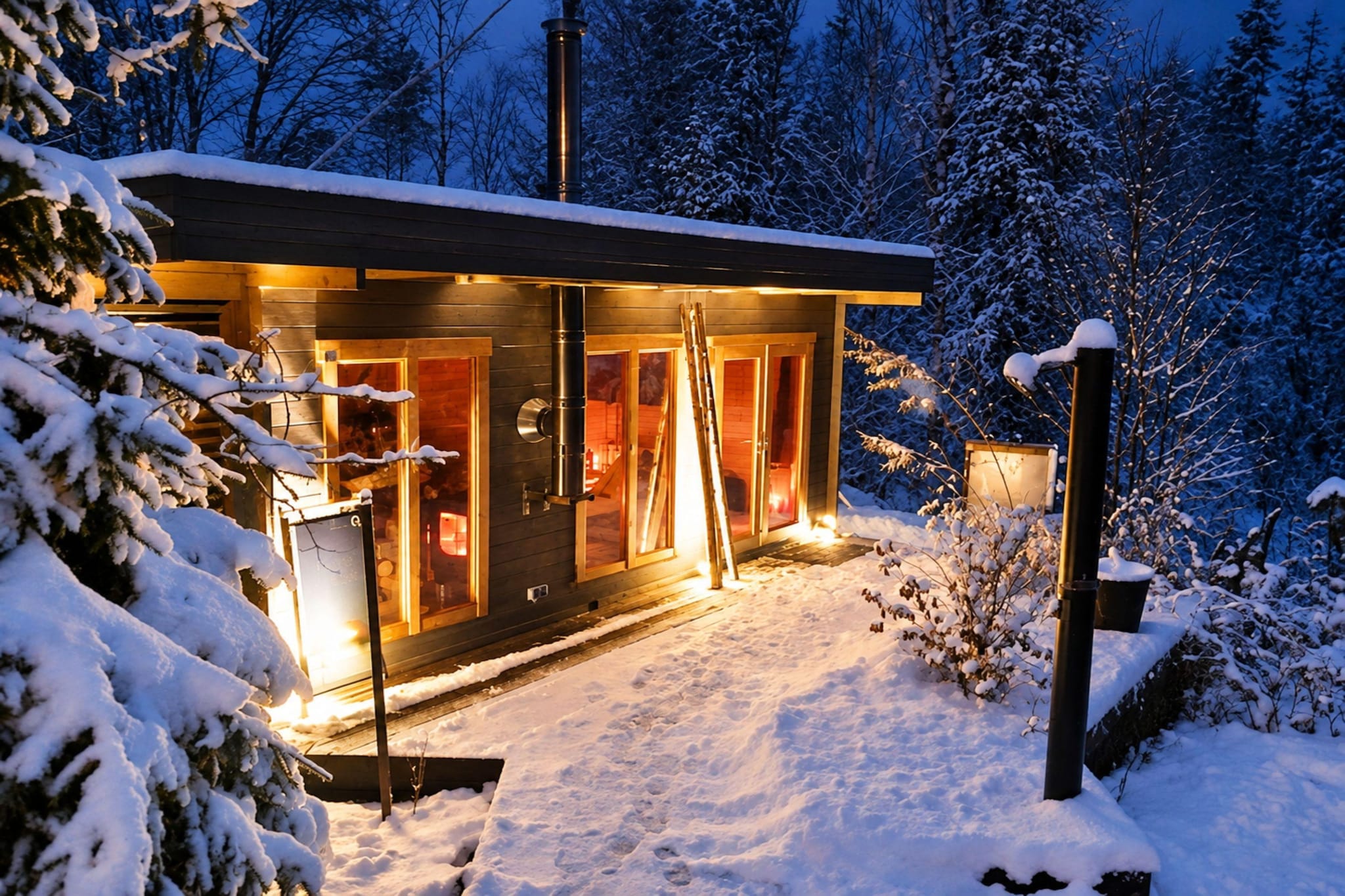 FERIENHAUS ALLRODE Hillenbrand - Außenbereich Winter