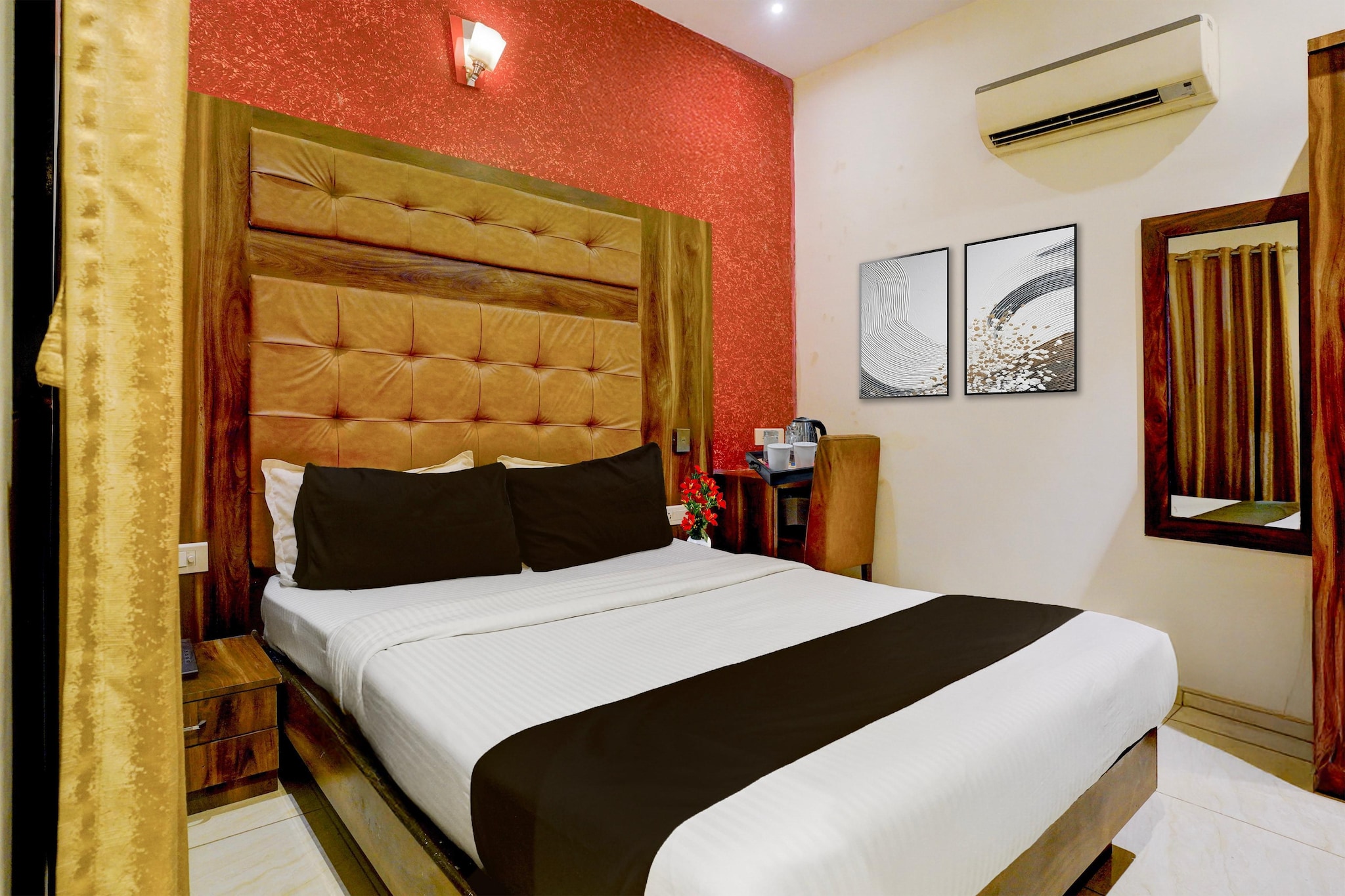 Enjoy a comfortable and hassle-free experience at our thoughtfully designed property. Each room is equipped with modern amenities, cozy bedding, and elegant decor to make you feel right at home. Located conveniently with easy access to public transport and major attractions, it's perfect for both business and leisure travelers. Cleanliness and guest comfort are our top priorities, and our team is available 24/7 to assist you throughout your stay.
Unmarried couples are warmly welcome at this property.
Guests with local ID proof are warmly welcome.
Foreign guests are welcome and allowed to stay at this property without any restrictions
Early Check-In Policy: A full day’s room rate will be charged for check-ins before 6:00 AM. Complimentary early check-in is available between 6:00 AM and 10:00 AM, subject to room availability.
Check-in is only available to guests aged 18 and above. Please provide a government-issued ID to confirm your age.