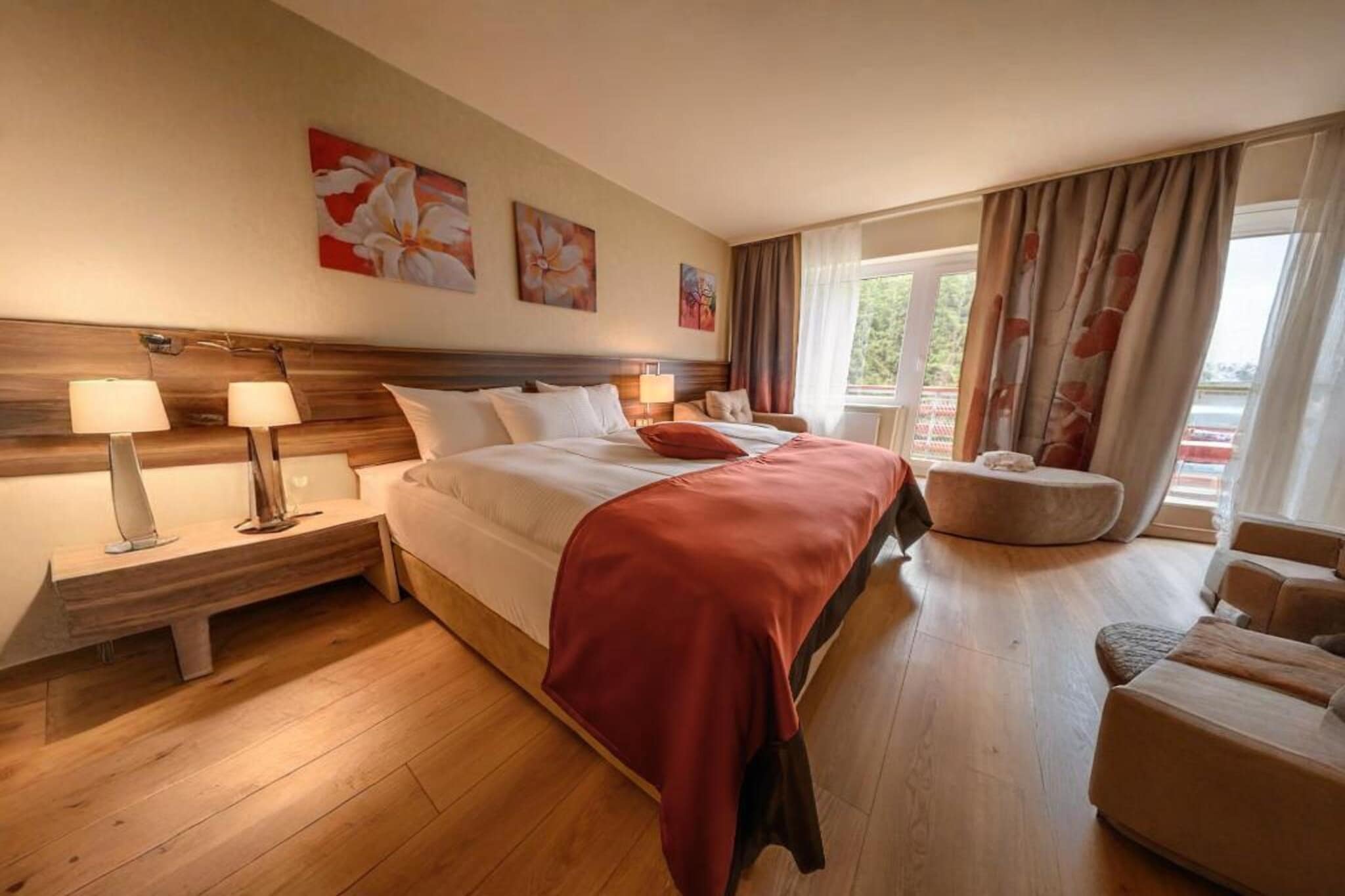 Schwarzbachtal - Double Room Forest View with Balcony