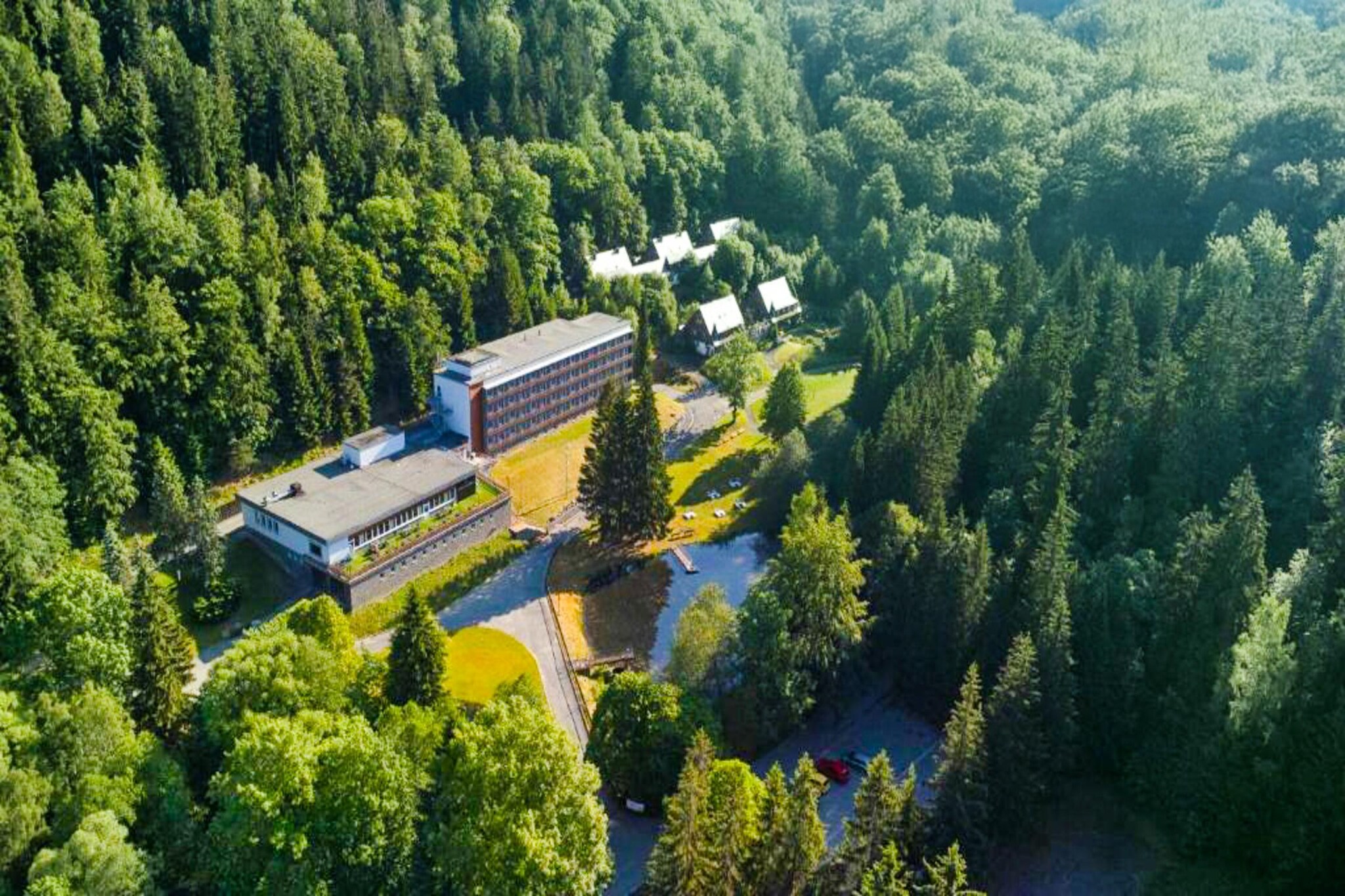 Schwarzbachtal - Double room Forest view without balcony-Außenbereich Sommer