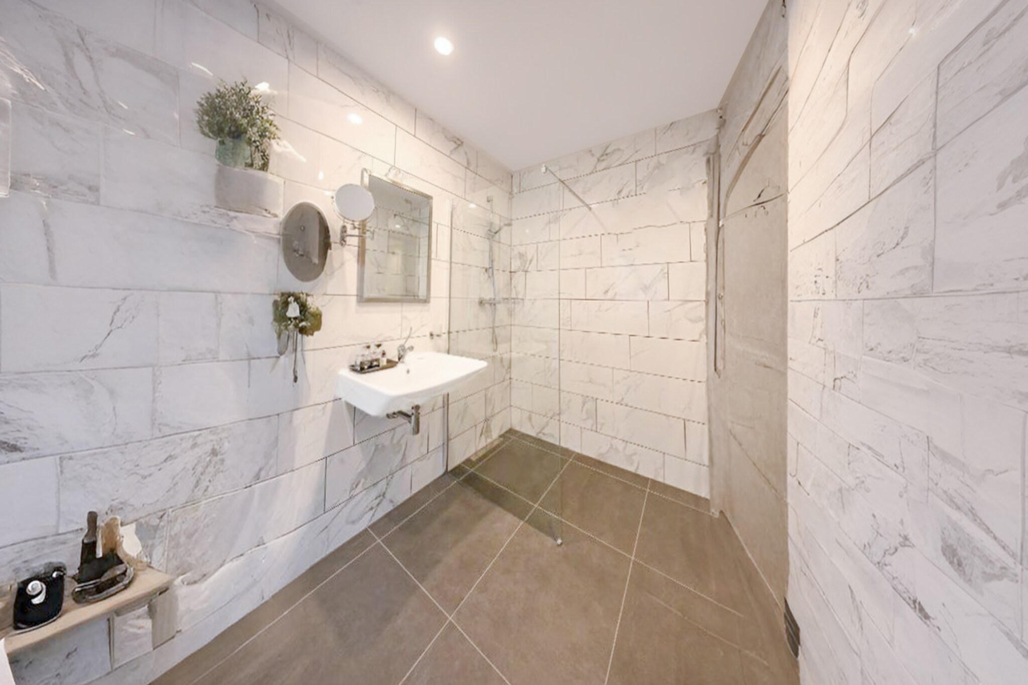 Schwarzbachtal - Double room Forest view without balcony-Badezimmer