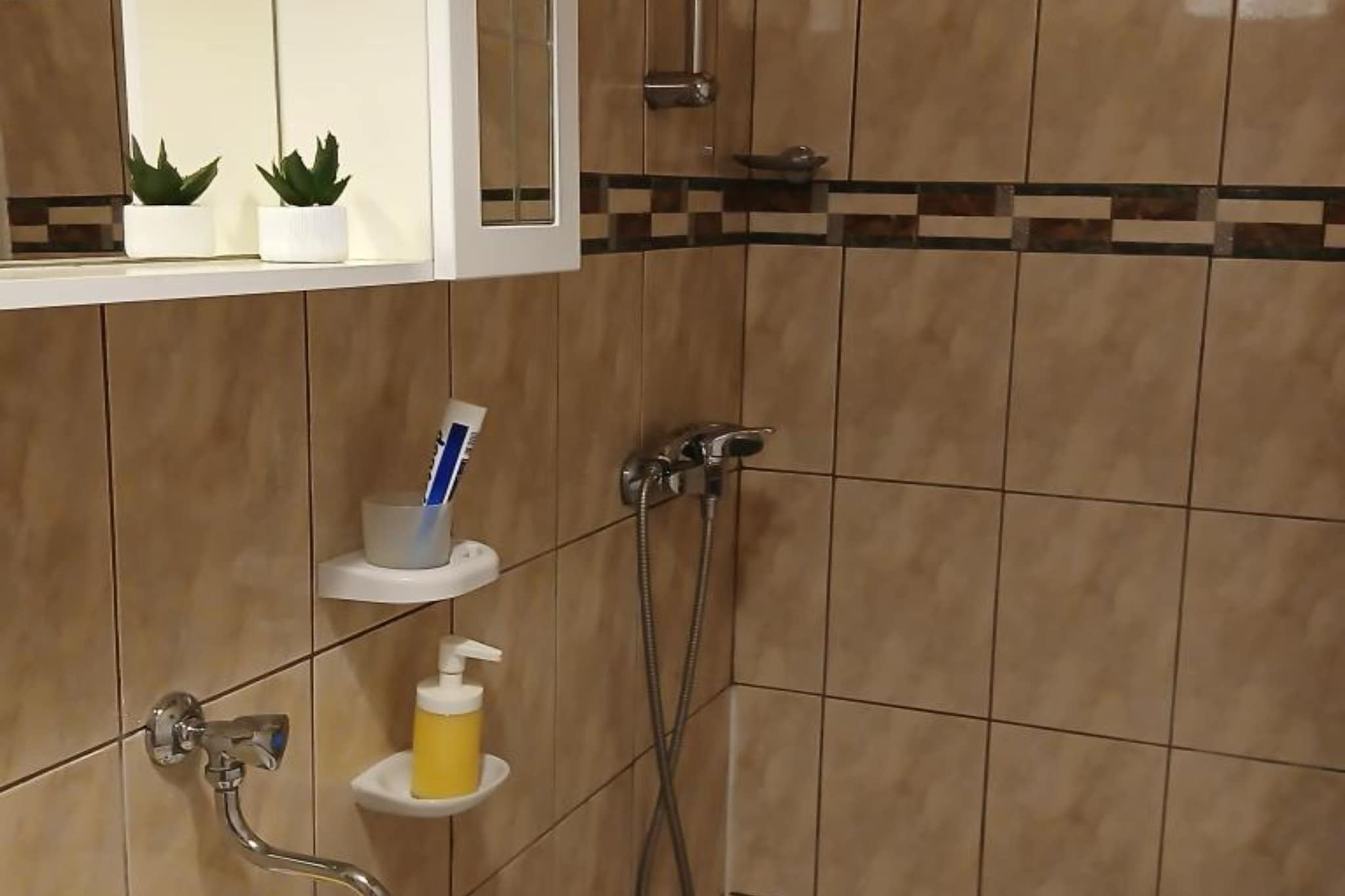 Apartmani Green Oasis - Studio Apartment with Terrace and Sea View-Badkamer