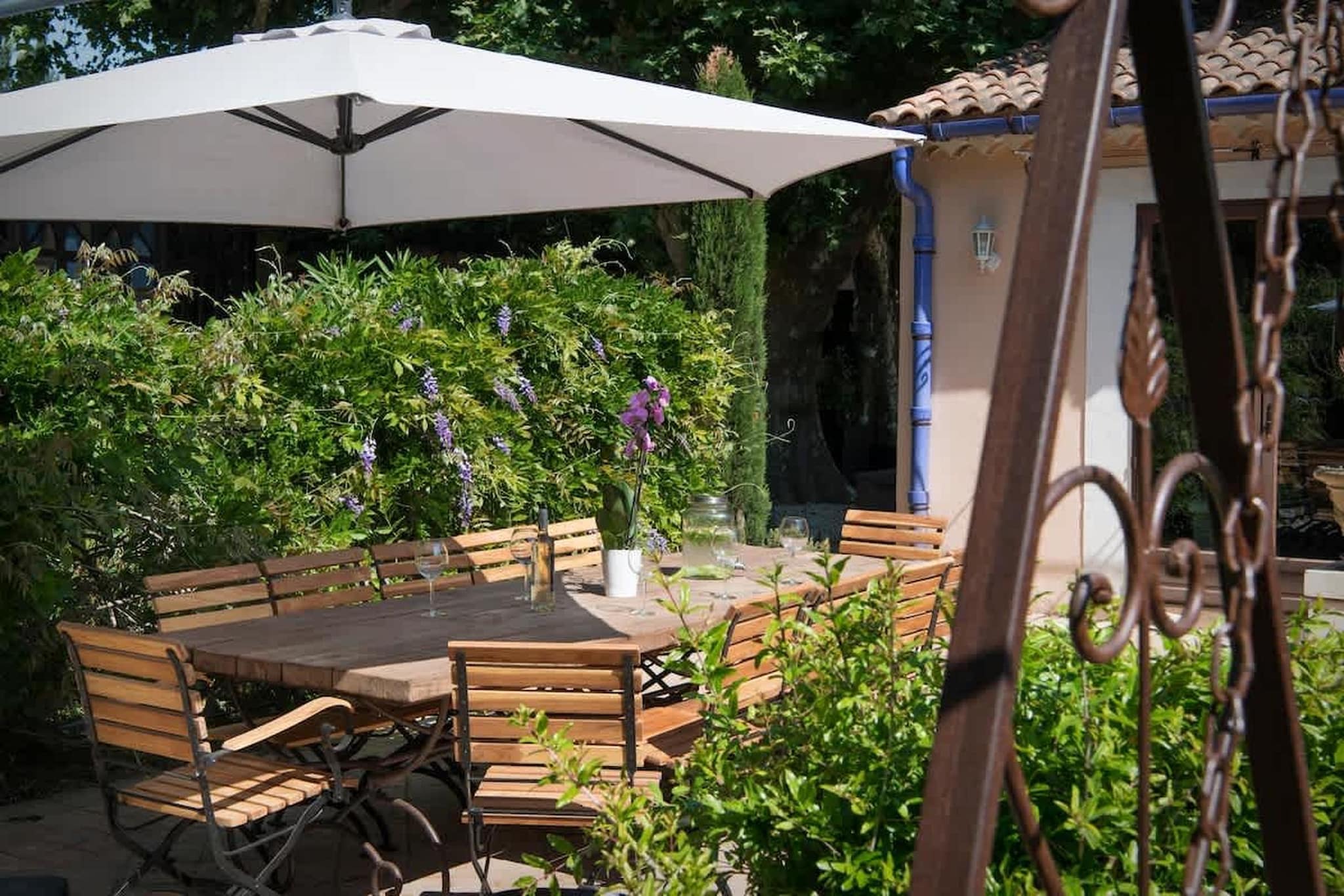 Charmant Mas Provençal avec piscine et jacuzzis-Terrasse/Balkon