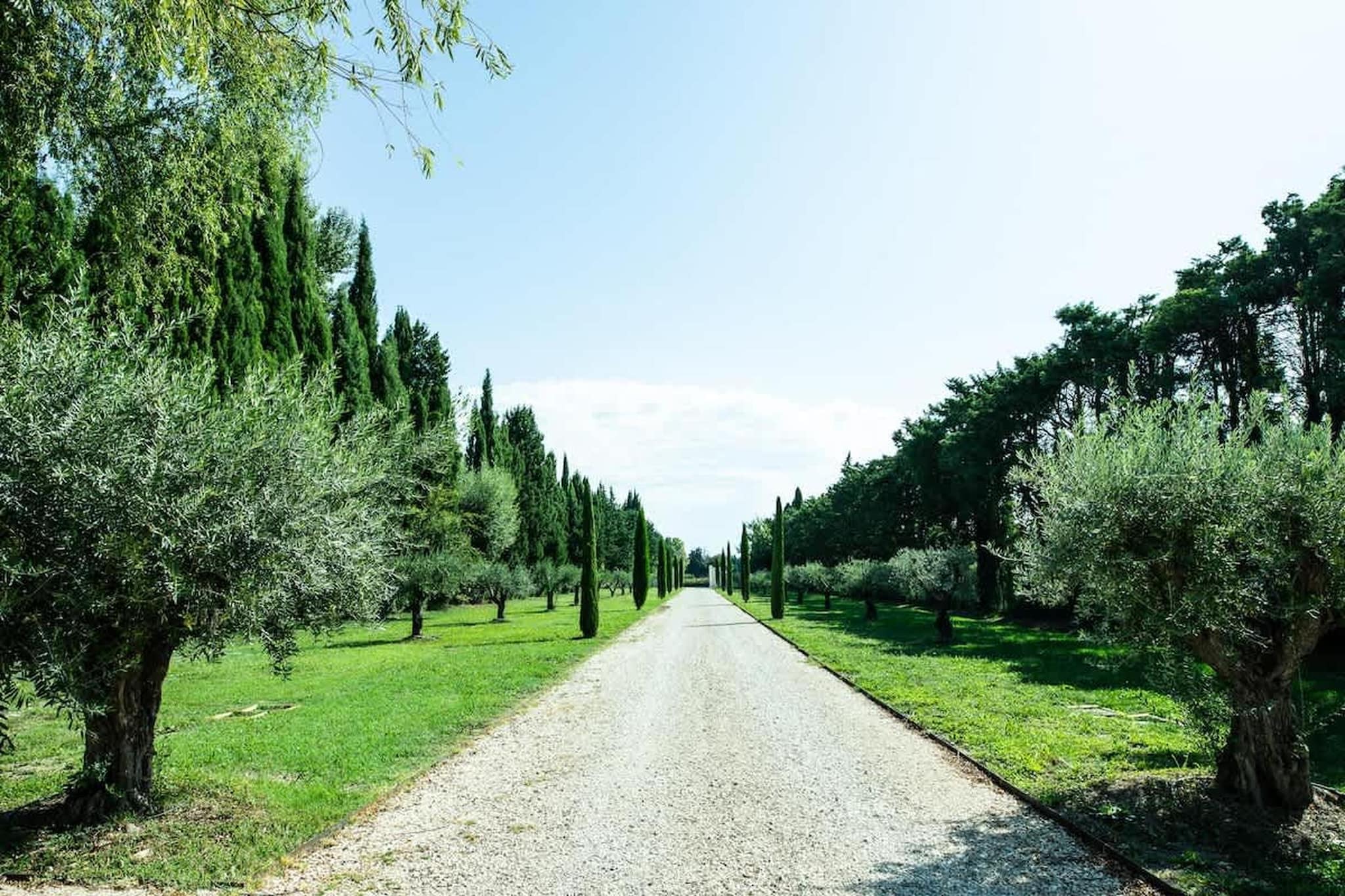 Charmant Mas Provençal avec piscine et jacuzzis-Garten Sommer
