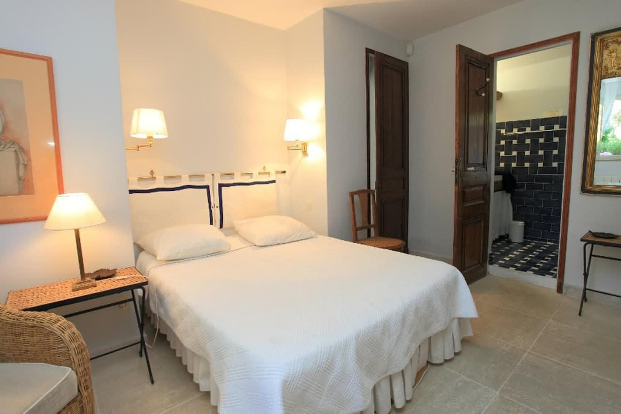 Maison authentique au coeur des garrigues Luberon-Slaapkamer