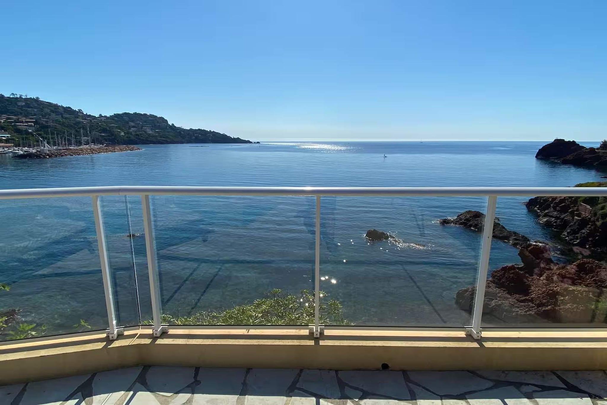 Villa plage privée vue sur la mer-Vue d'été