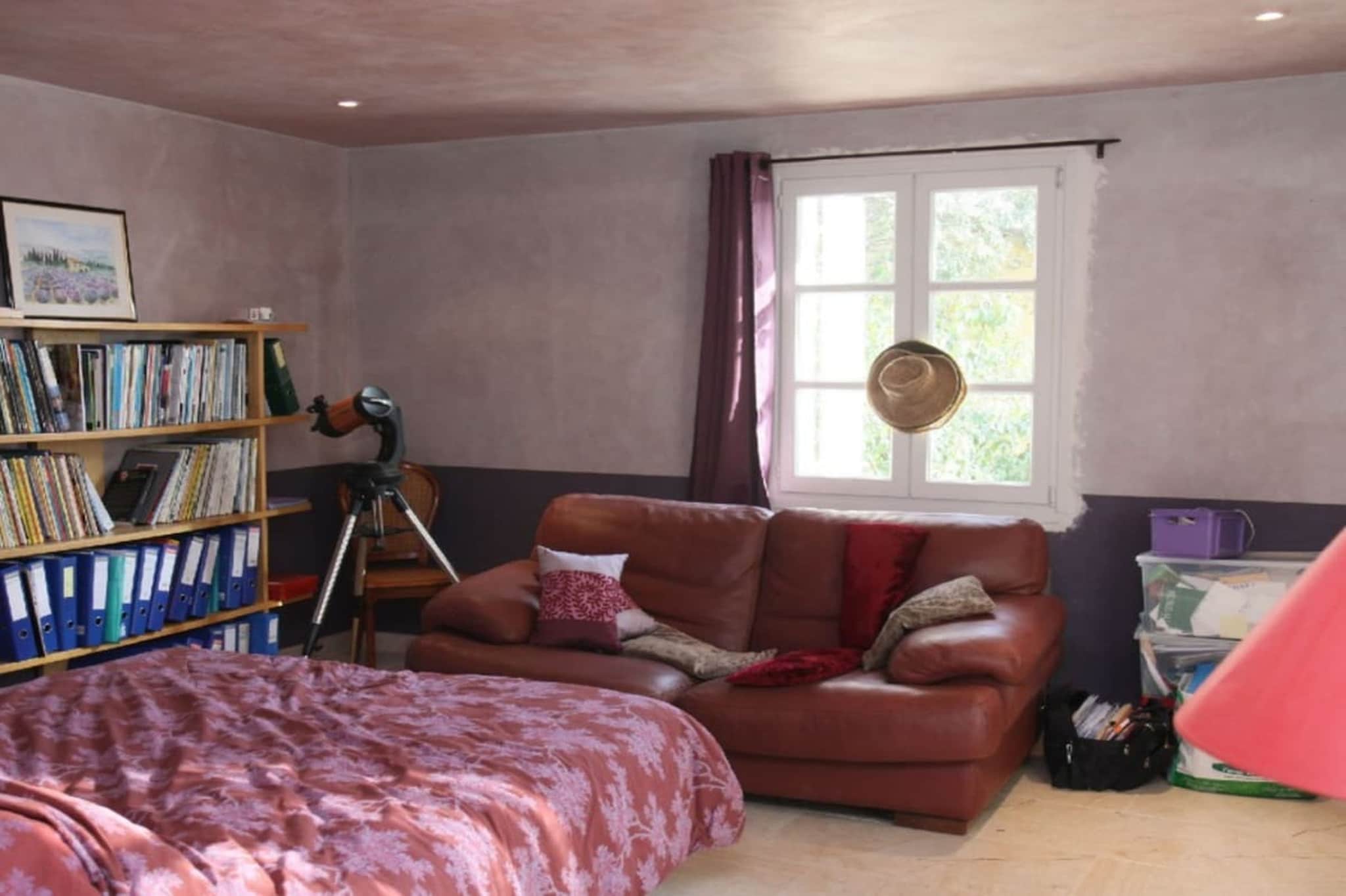 La Chaleureuse - Villa avec piscine privée en Luberon-Slaapkamer