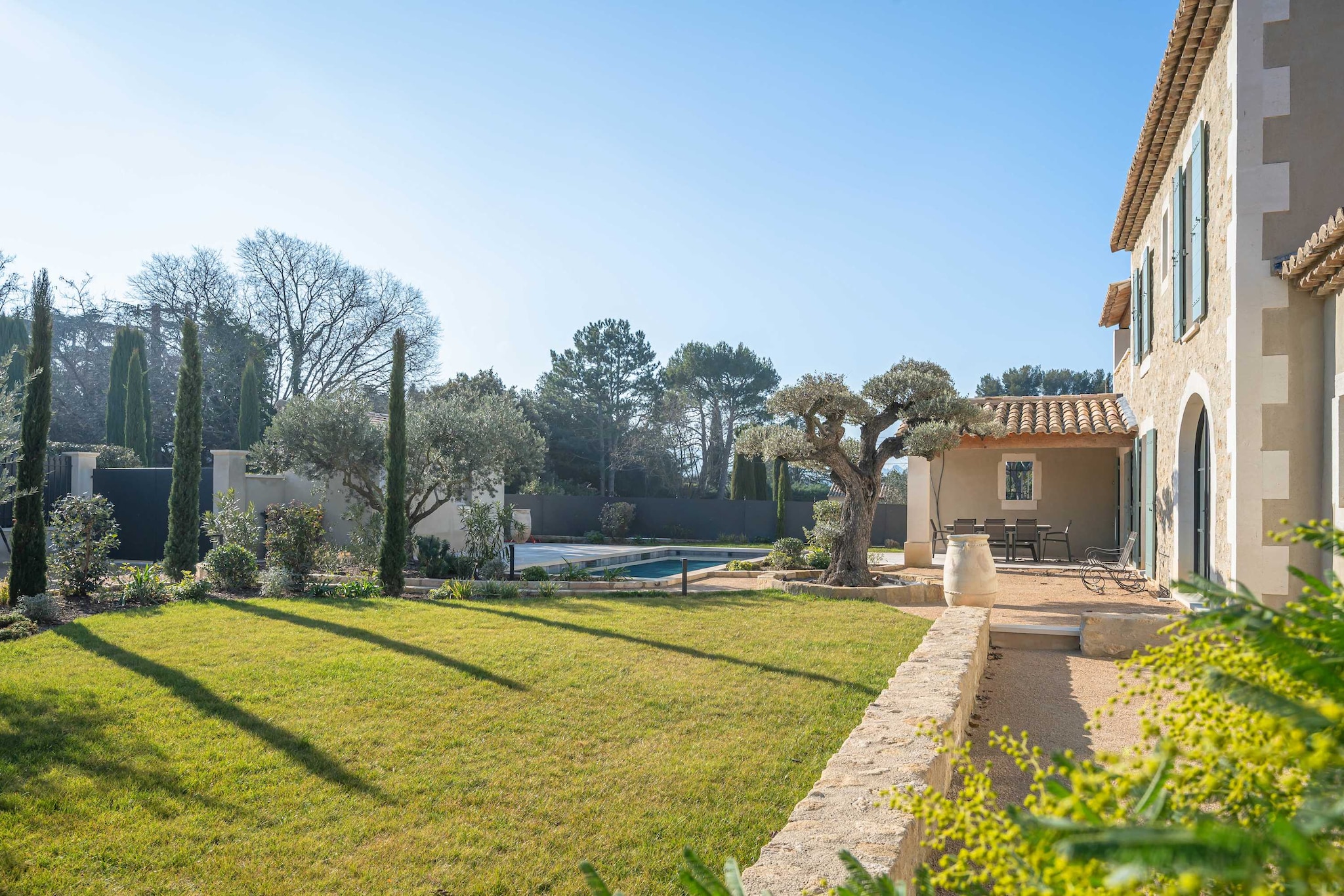Villa Lou Pantaï  Élégance et Confort au Cœur de Saint-Rémy-de-Provence-Garten Sommer