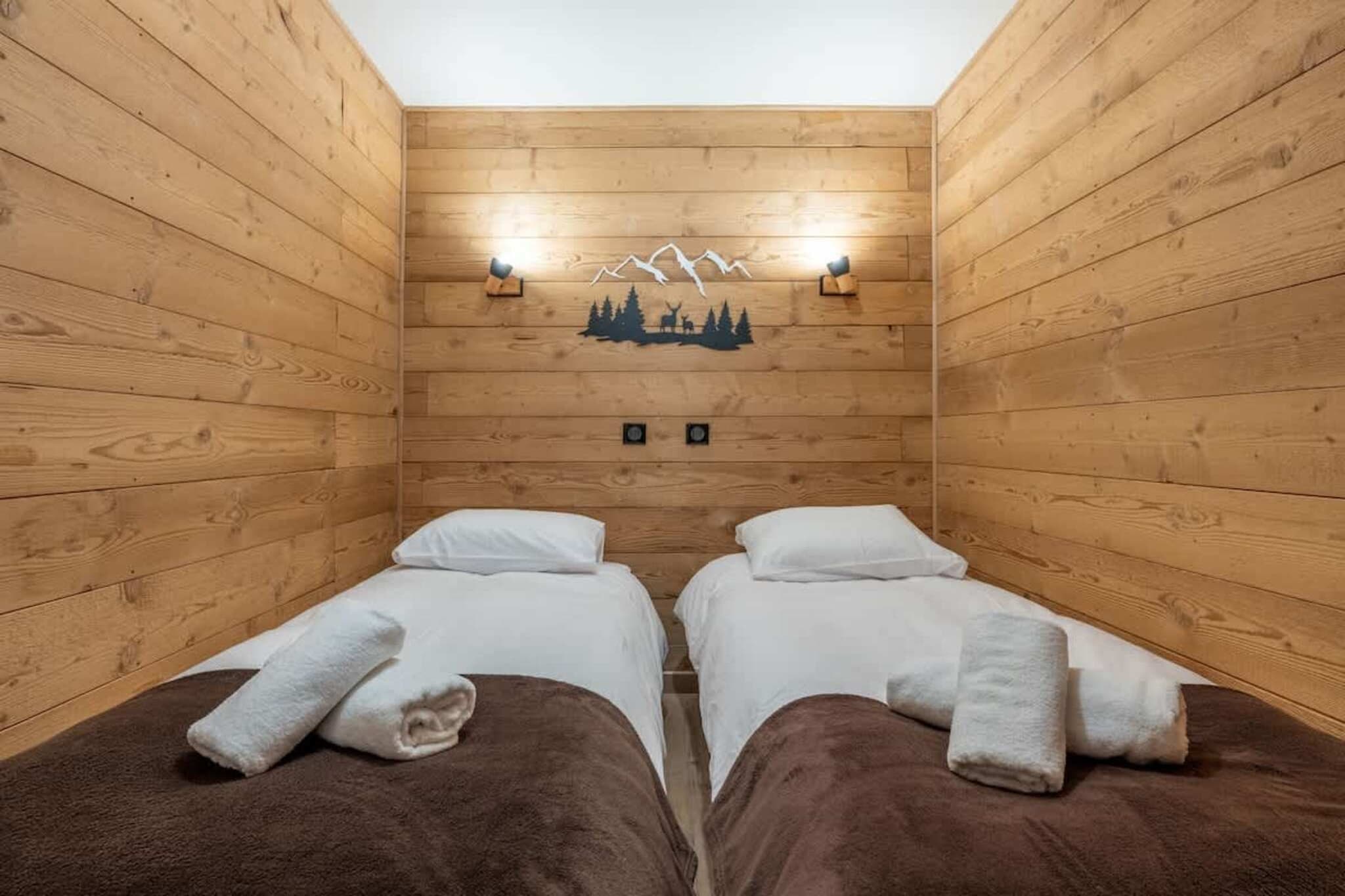 Appartement "chalet" avec parking vue imprenable-Slaapkamer