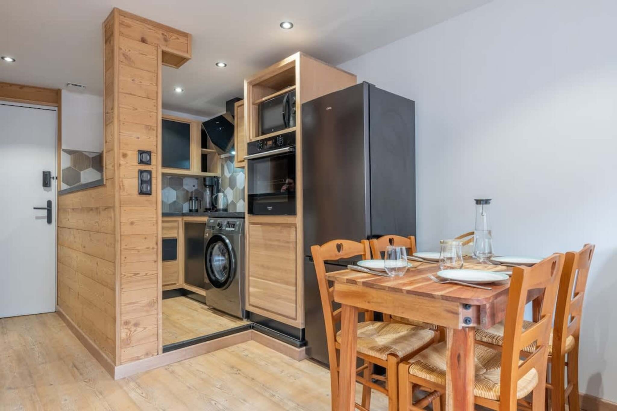 Appartement "chalet" avec parking vue imprenable-Keuken