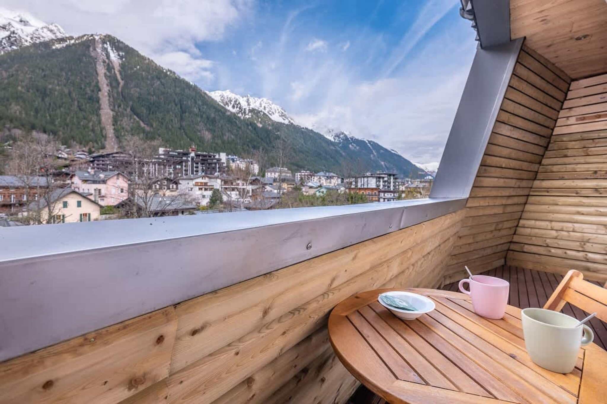 Appartement "chalet" avec parking vue imprenable-Terrasbalkon