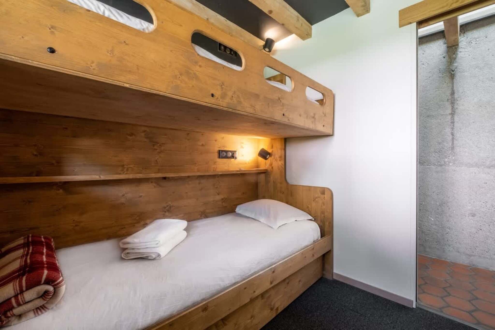 Châlet Racar pour 4 personnes centre ville et vue sur la montagne-Slaapkamer