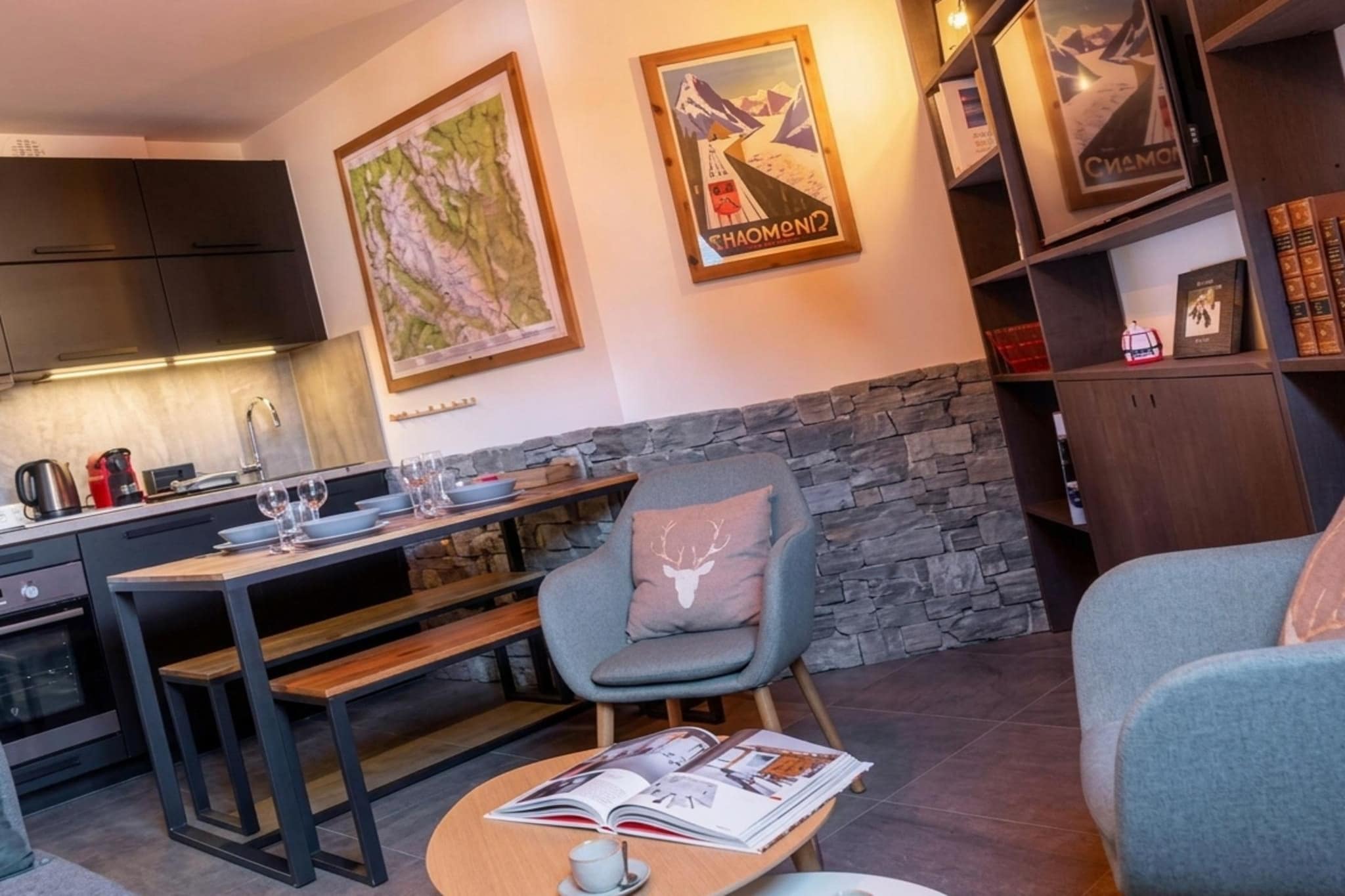 Duplex tout confort au centre ville de Chamonix
