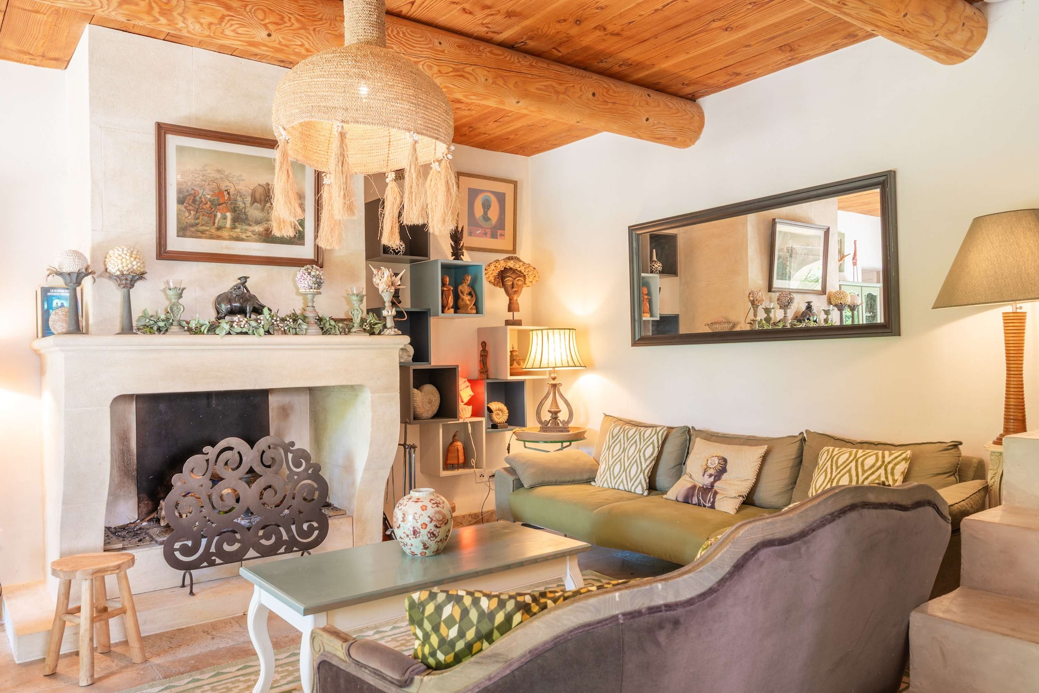 Mas authentique à Paradou Alpilles-Wohnzimmer