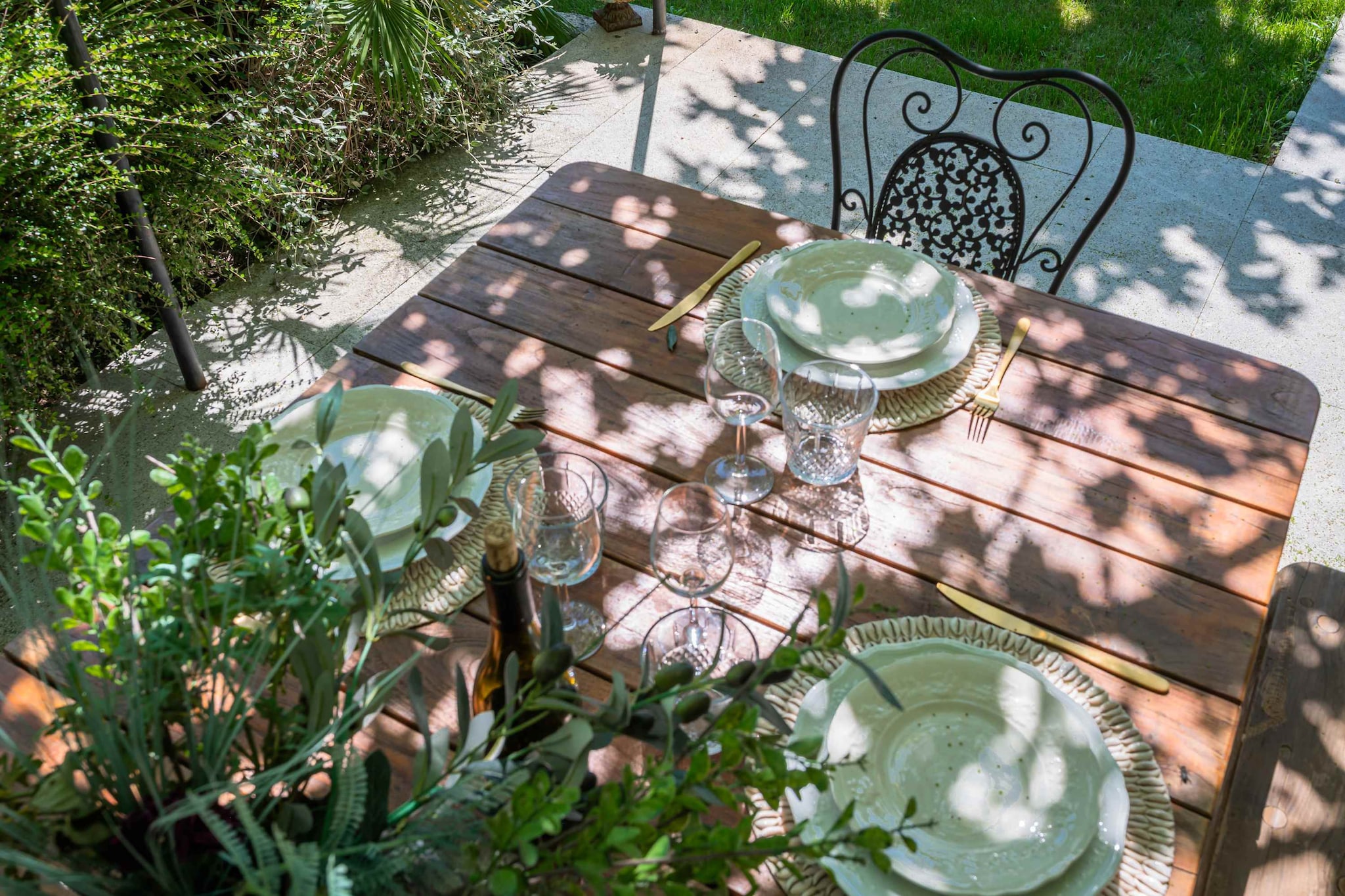 Mas authentique à Paradou Alpilles-Terrasse/Balkon