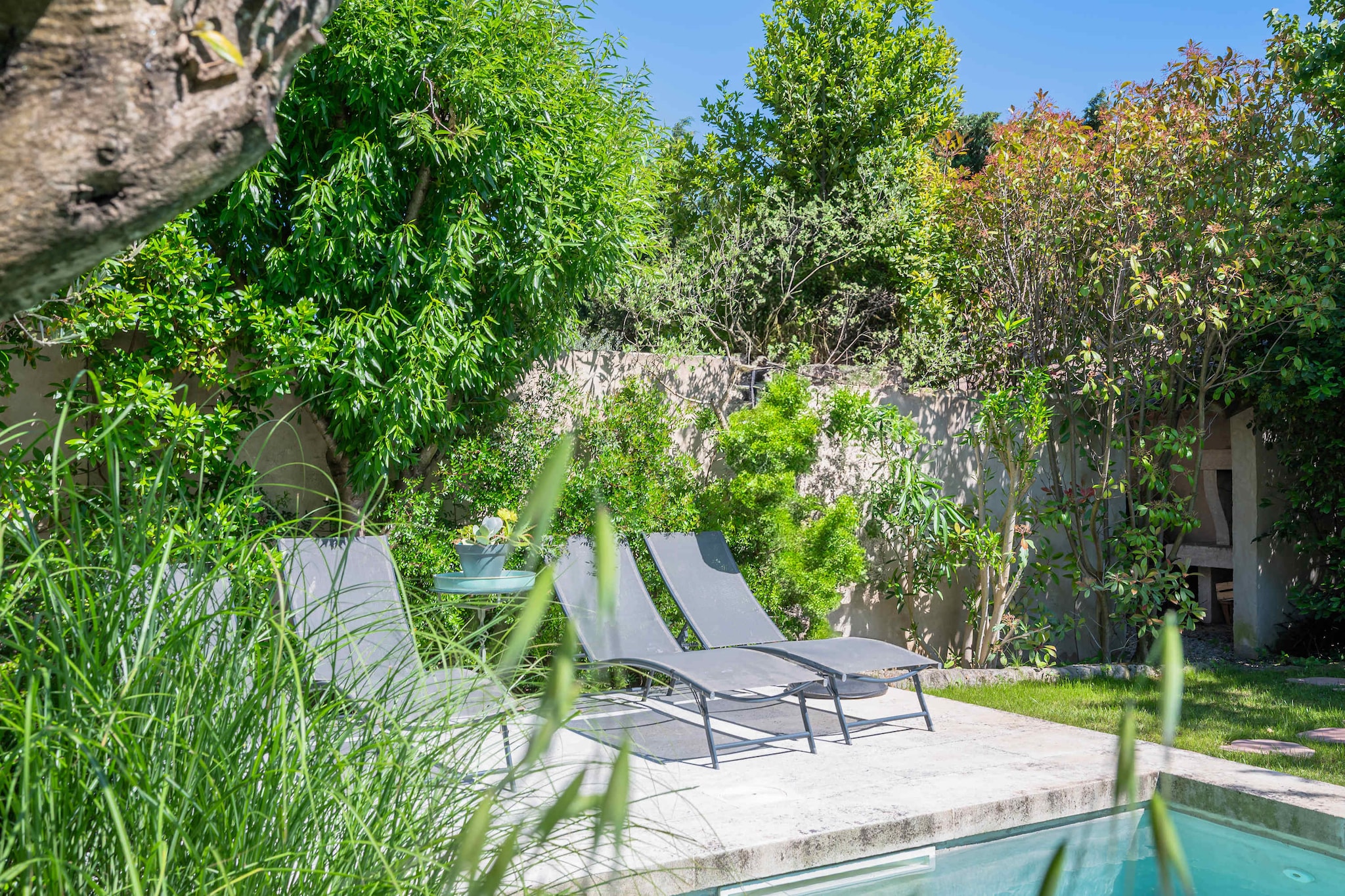 Mas authentique à Paradou Alpilles-Terrasse/Balkon