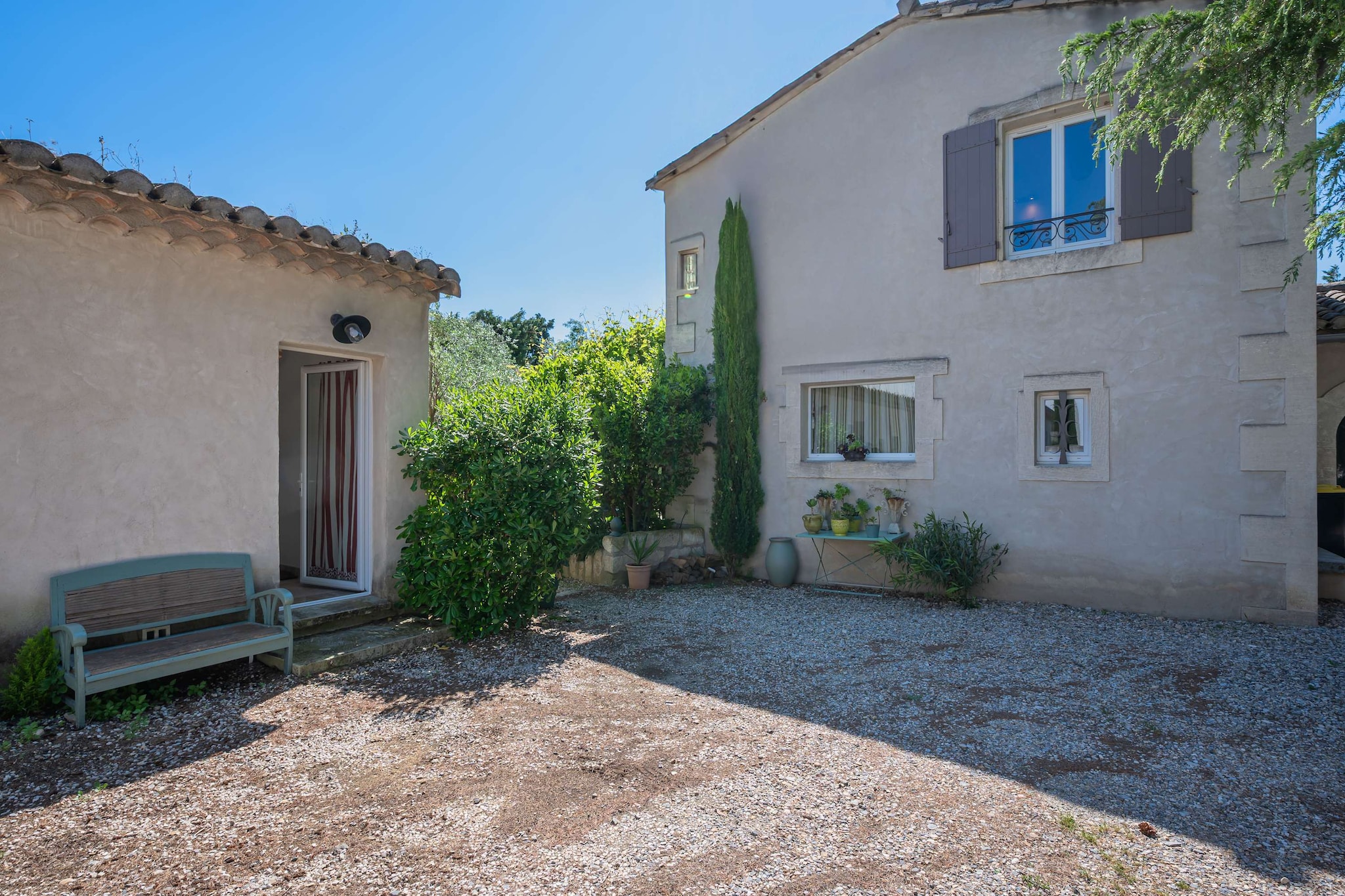 Mas authentique à Paradou Alpilles-Terrasse/Balkon