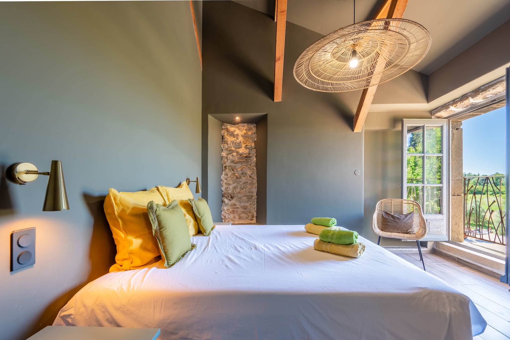 Mas du Mûrier-Slaapkamer