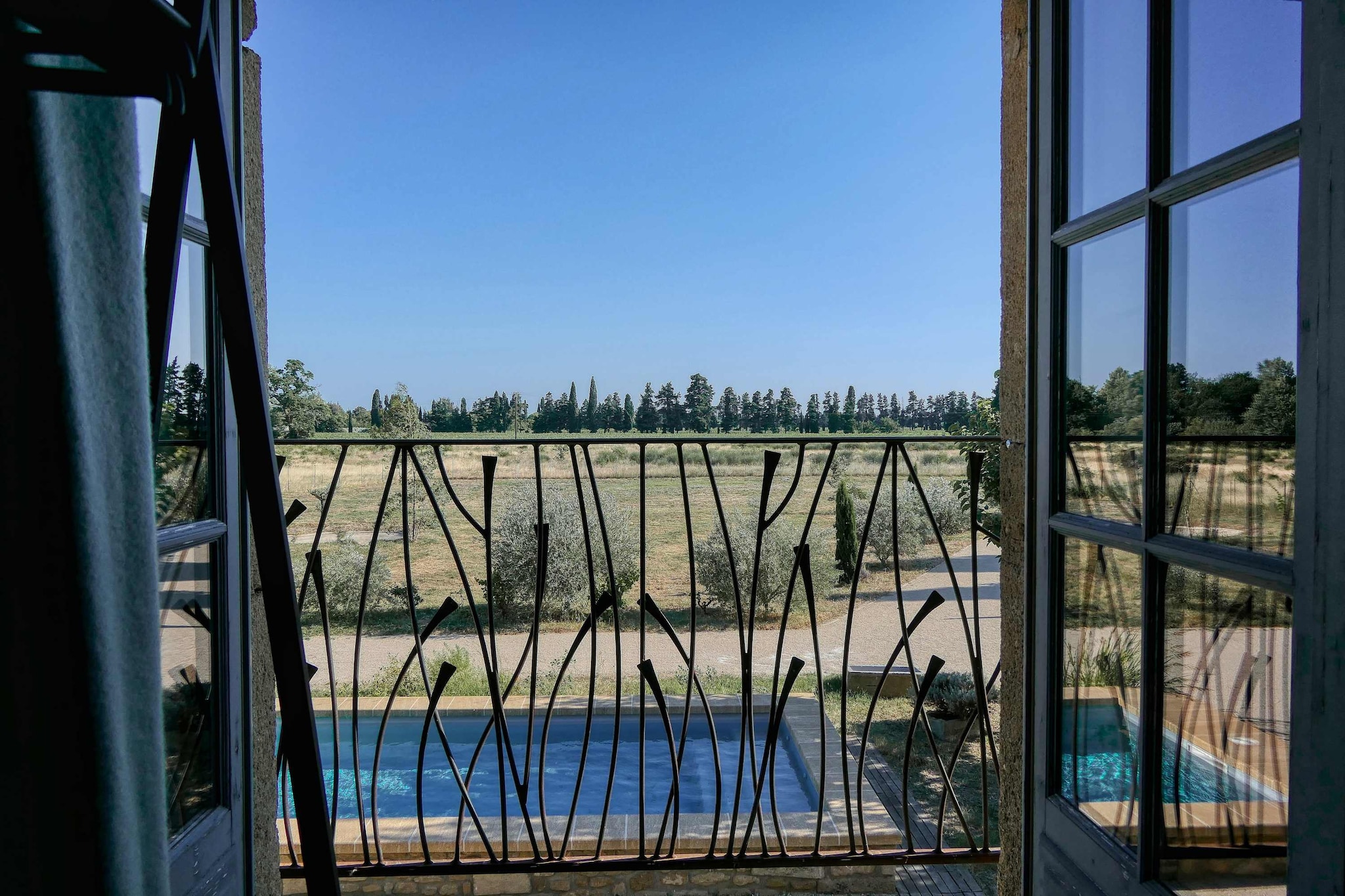 Mas du Mûrier-Uitzicht zomer