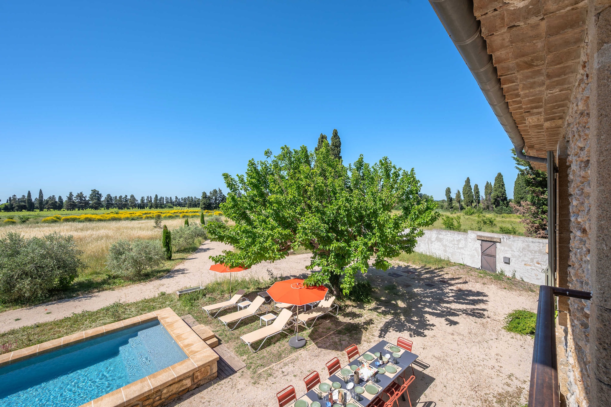 Mas du Mûrier-Uitzicht zomer