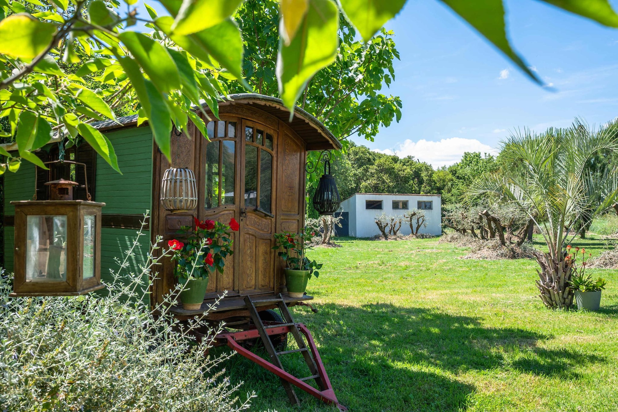 Grand Mas climatisé Arles-Garten Sommer