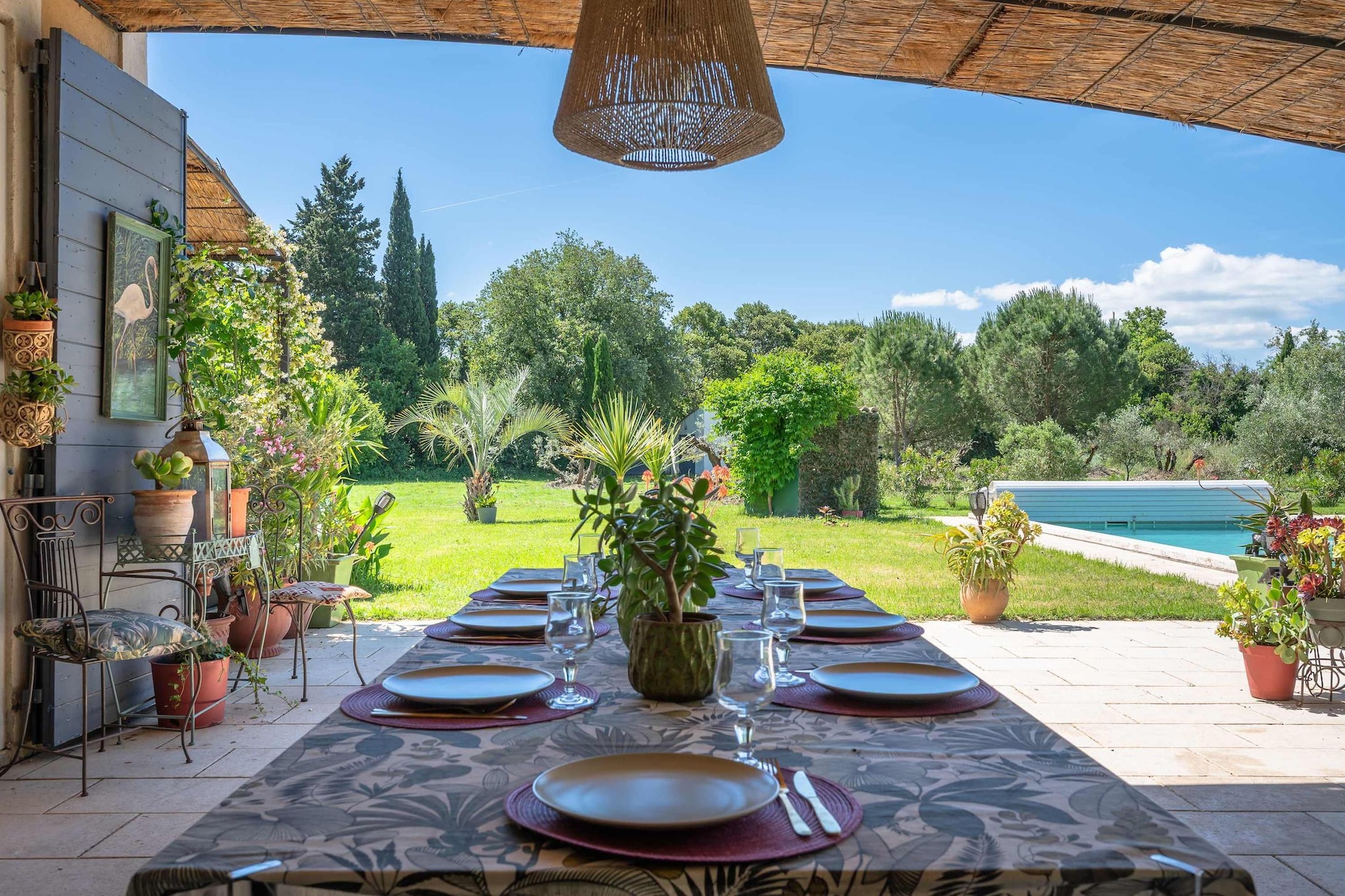 Grand Mas climatisé Arles-Terrasse/Balkon