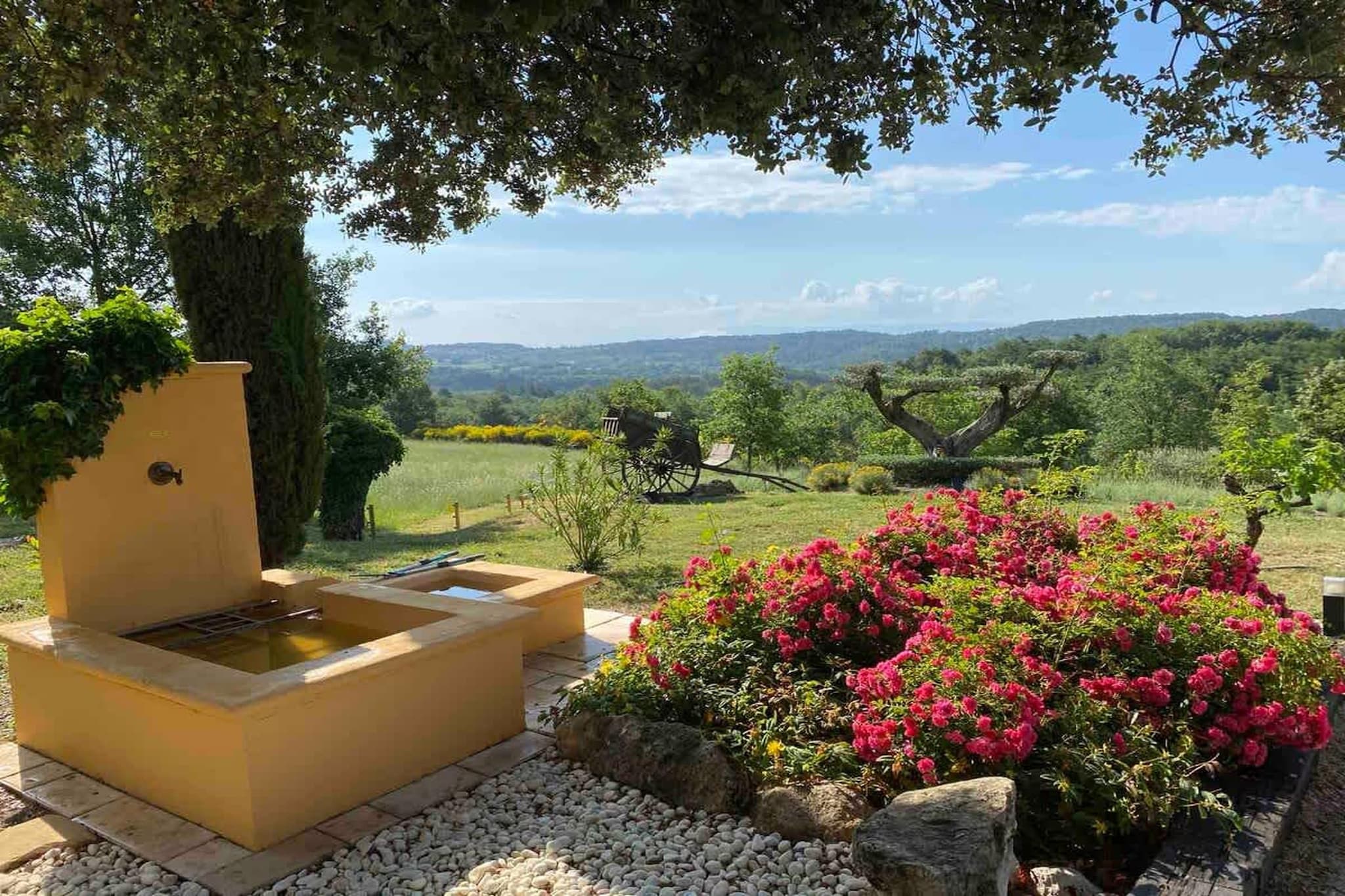 Villa provencale à Murs coeur du Luberon-Tuinen zomer