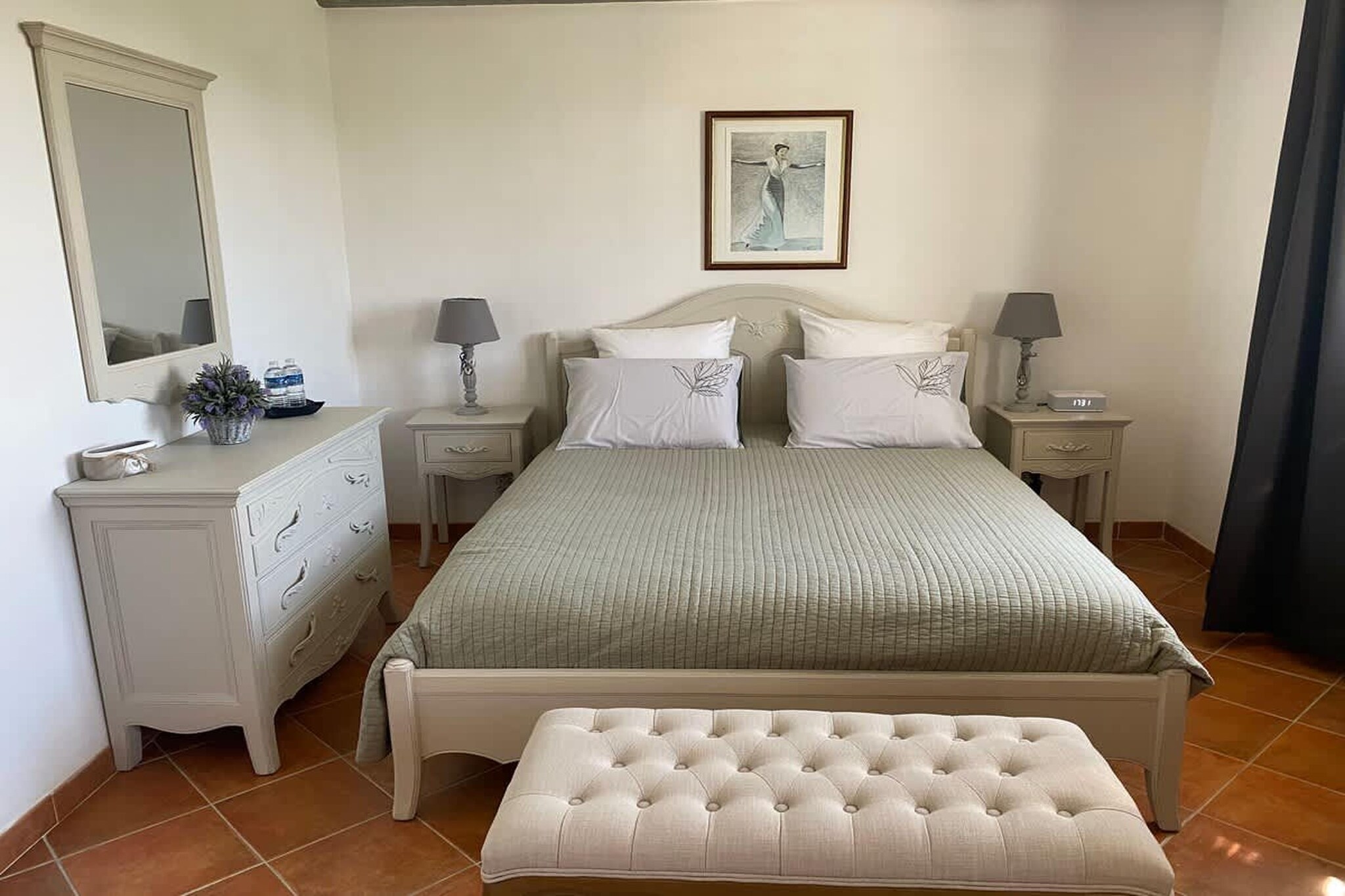 Villa provencale à Murs coeur du Luberon-Slaapkamer