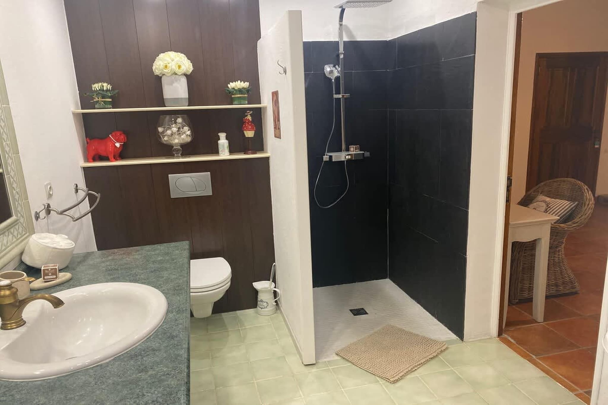 Villa provencale à Murs coeur du Luberon-Badkamer