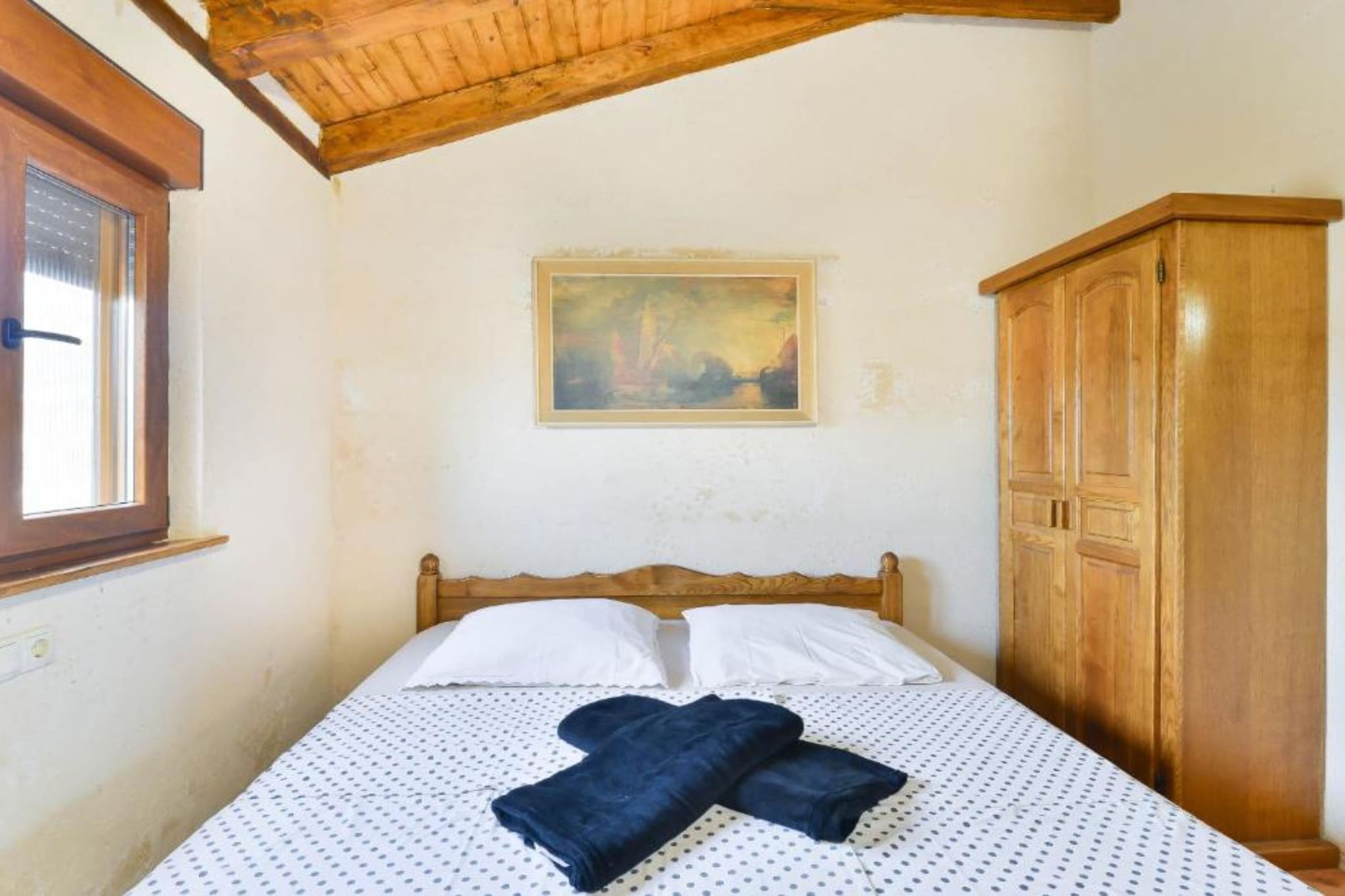 Holiday House Šimun - Three bedroom Holiday house with pool-Bedroom