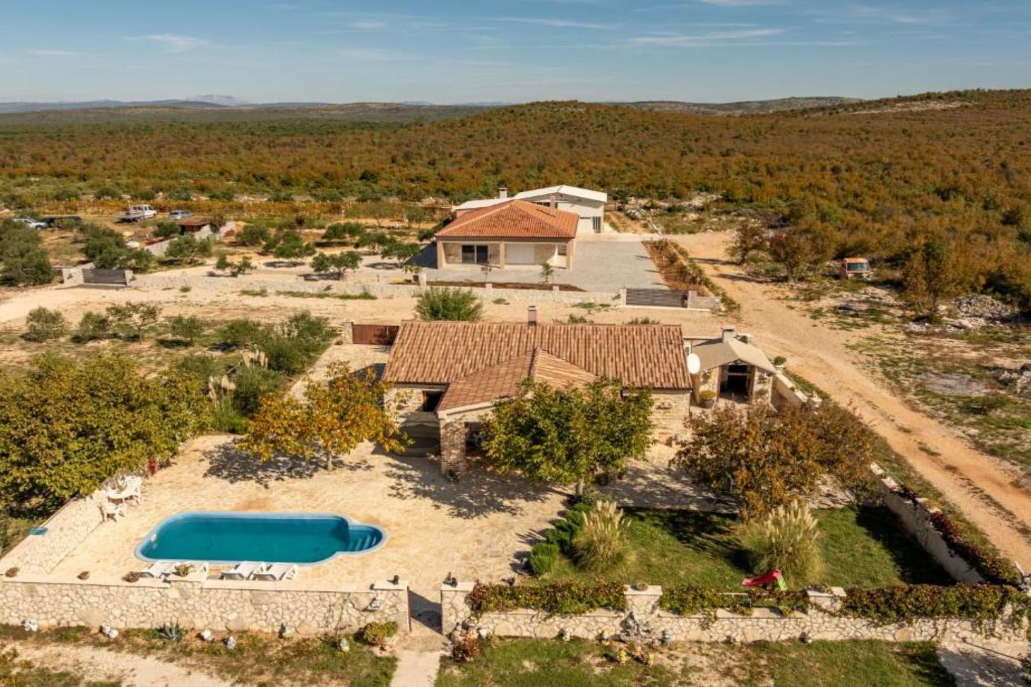 Holiday House Šimun - Three bedroom Holiday house with pool-View