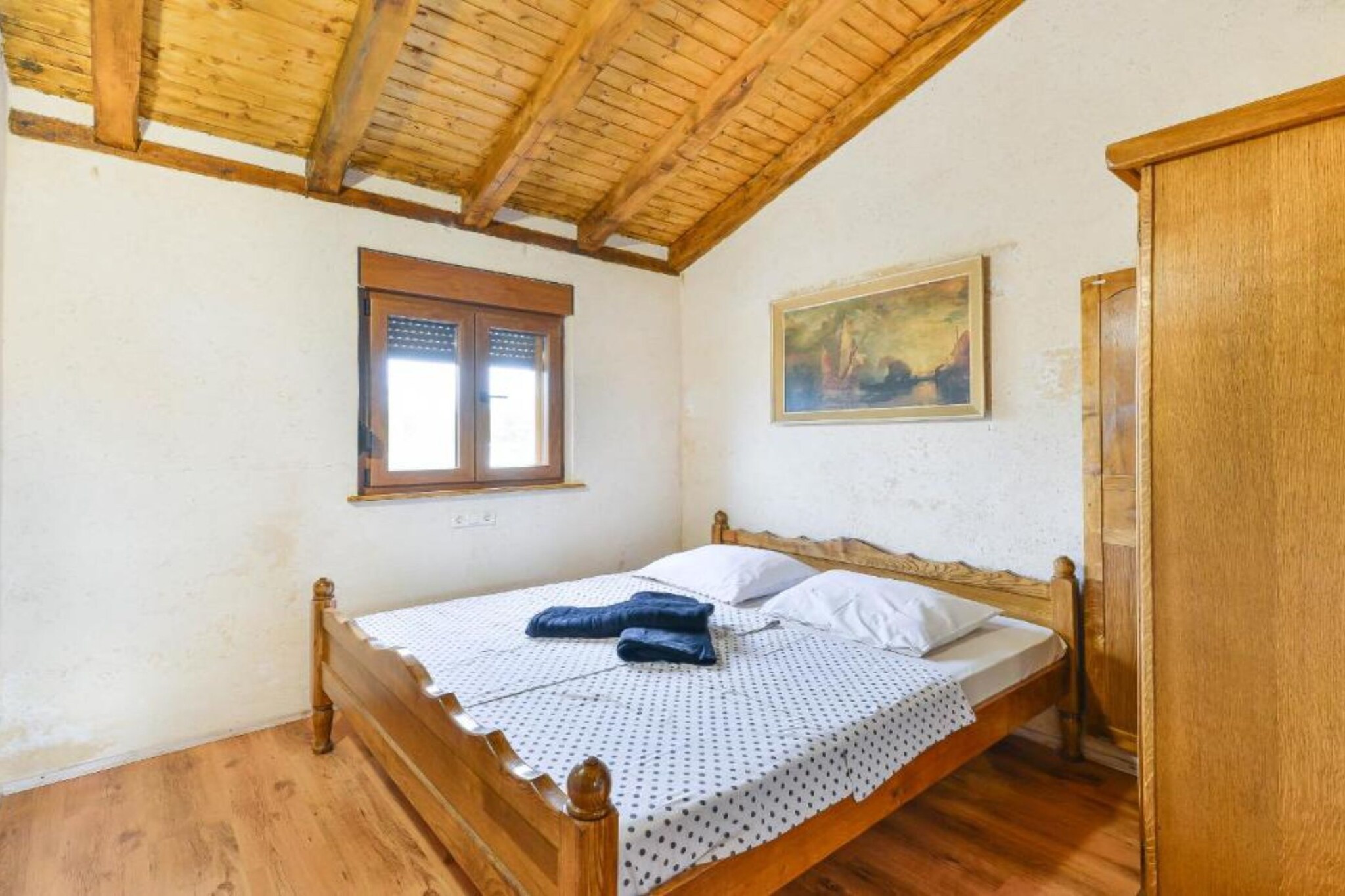 Holiday House Šimun - Three bedroom Holiday house with pool-Bedroom