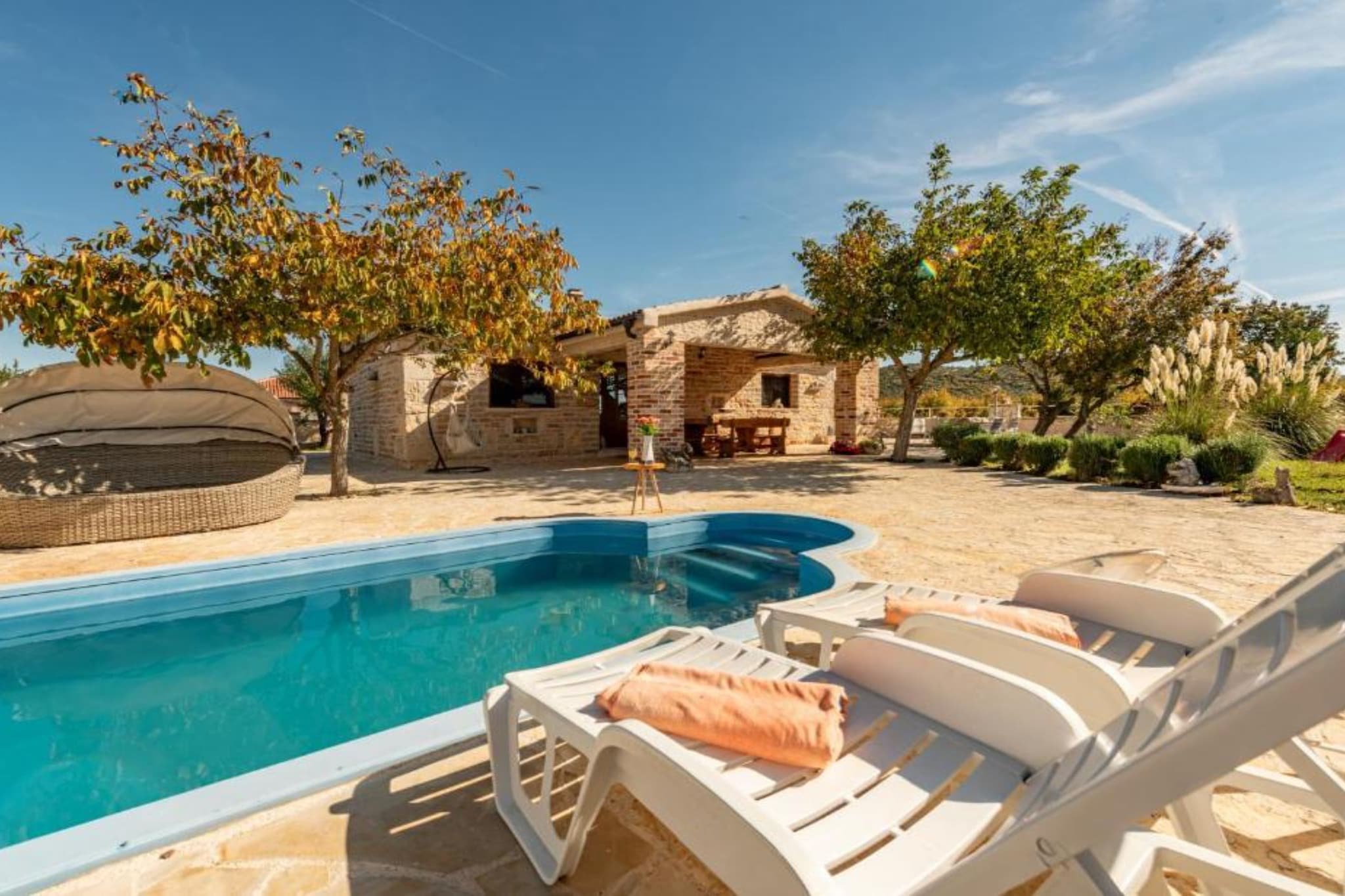 Holiday House Šimun - Three bedroom Holiday house with pool-Swimming pool